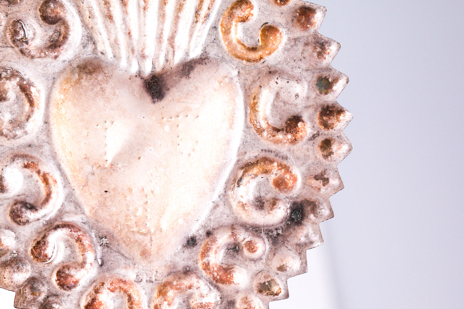 Sterling Silver Mexican Milagro Heart Pendants