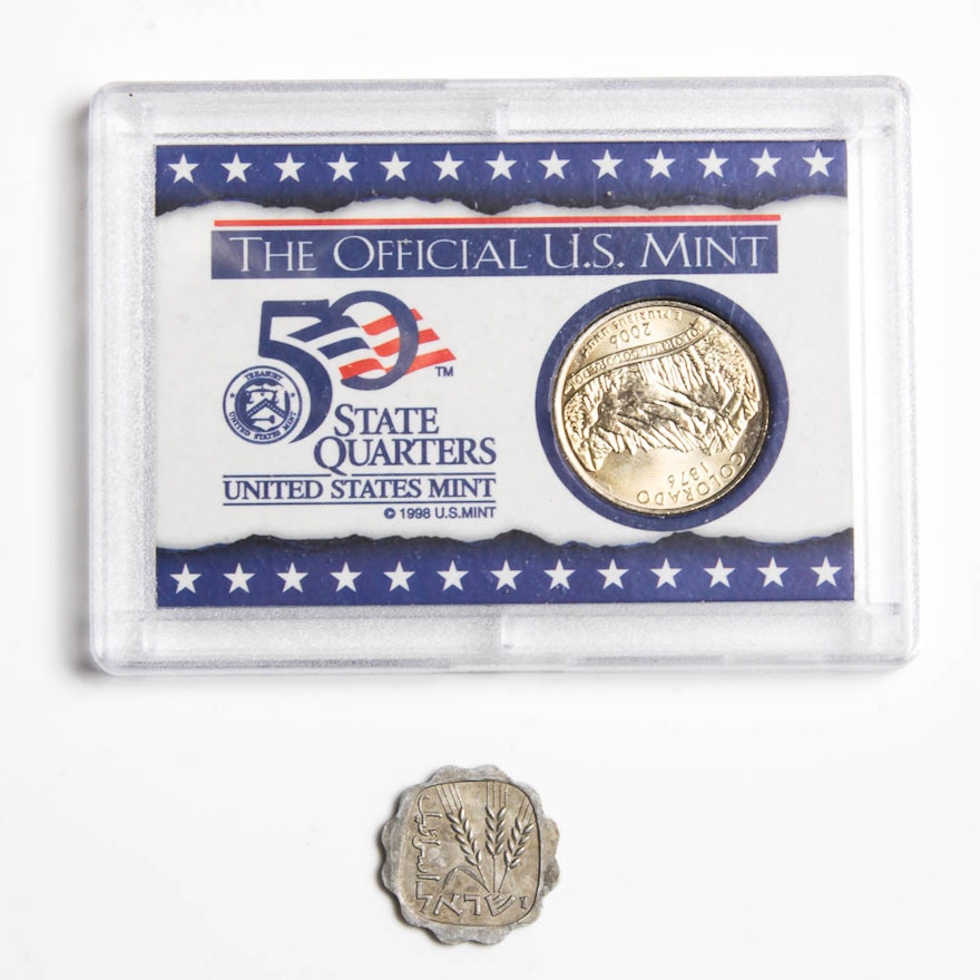 U.S. State Quarter and Israel Coinage