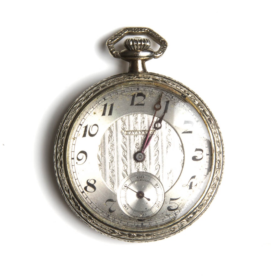 Vintage Sterling Silver Pocket Watch