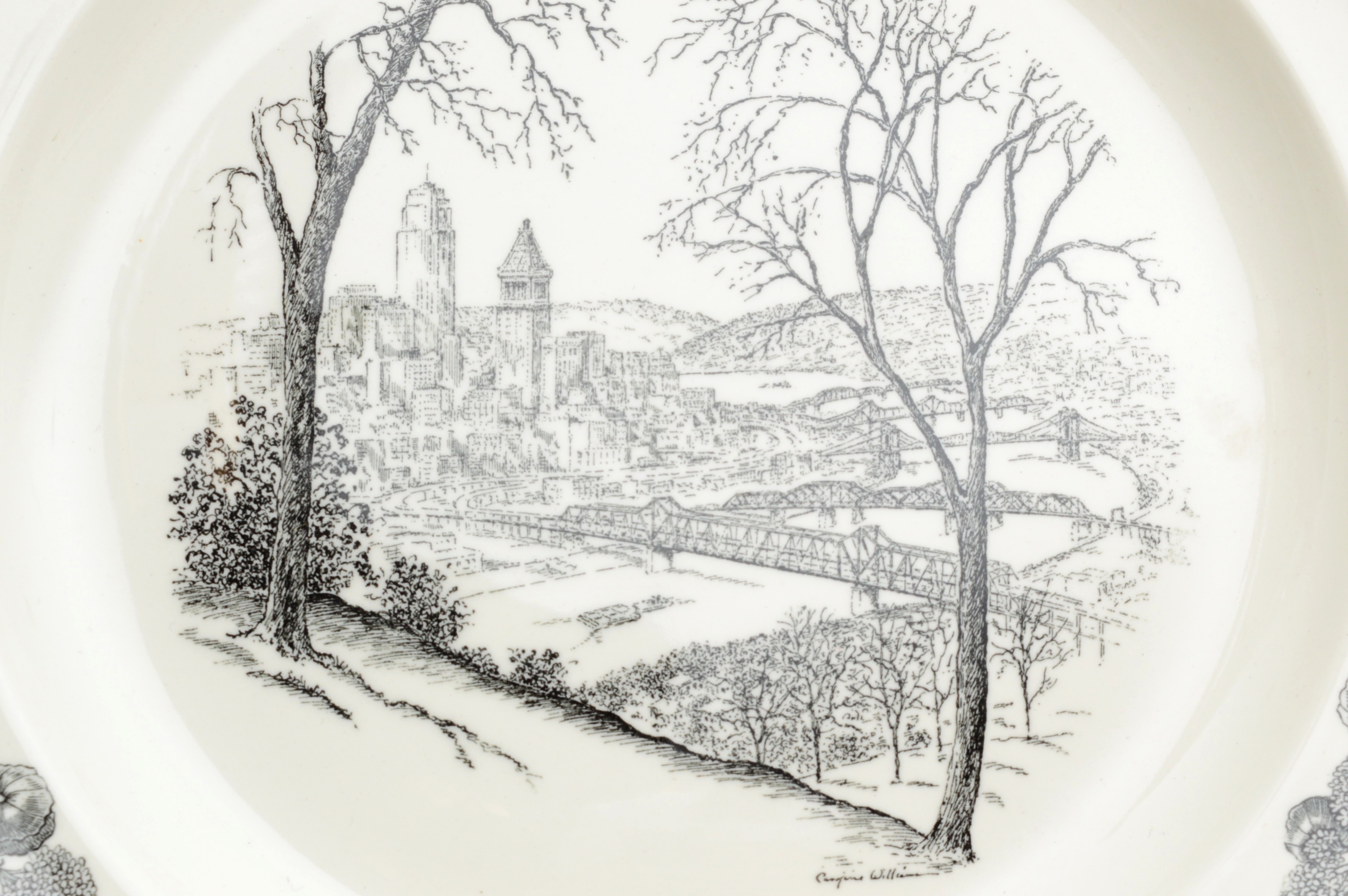 Extensive Set of Twenty-Two Caroline Williams Cincinnati Plates