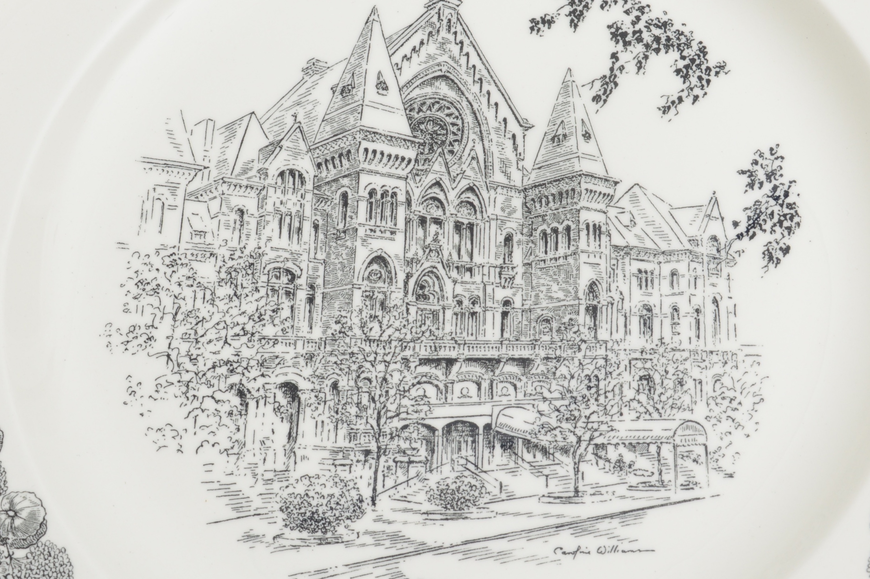 Extensive Set of Twenty-Two Caroline Williams Cincinnati Plates