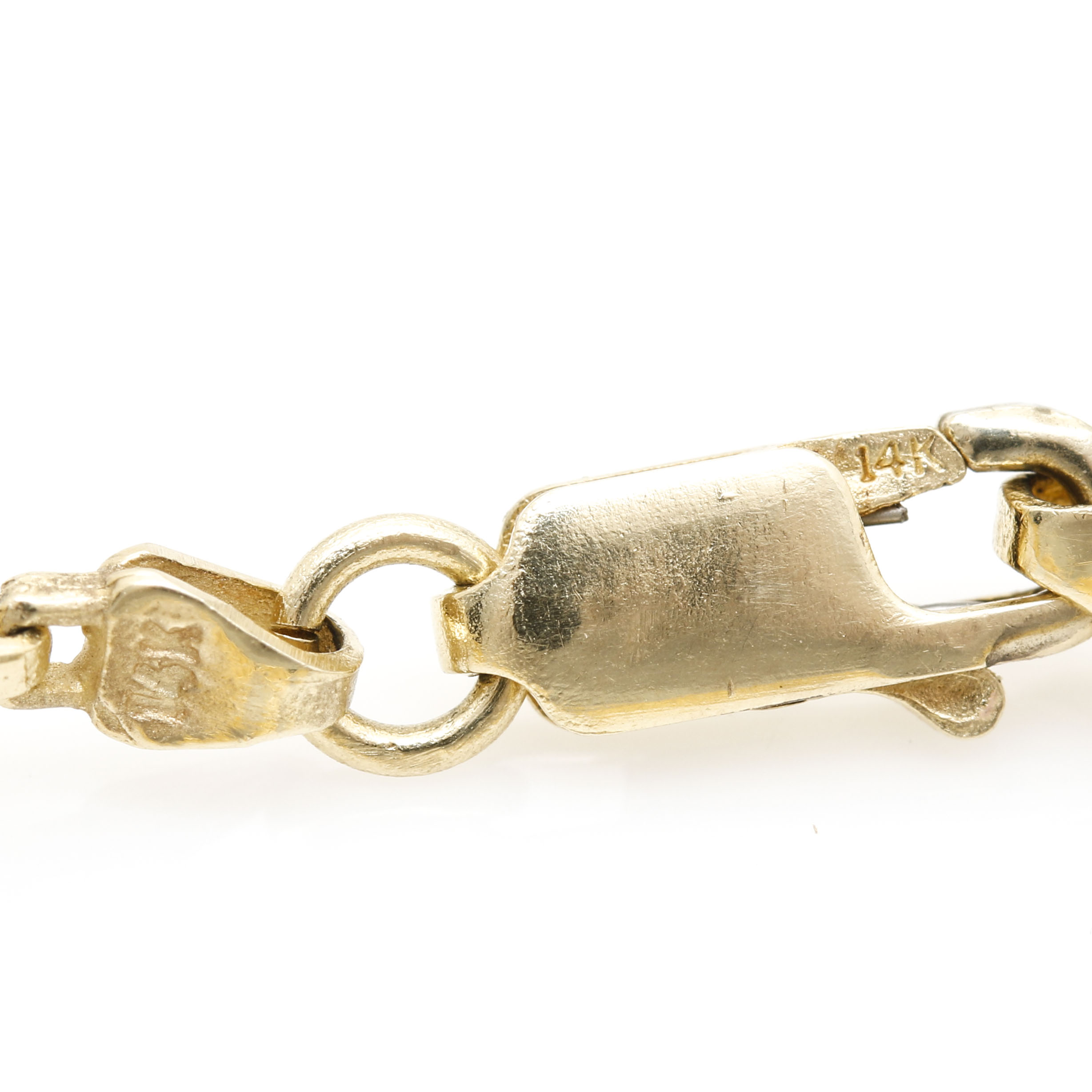 14K Yellow Gold Seashell Bracelet