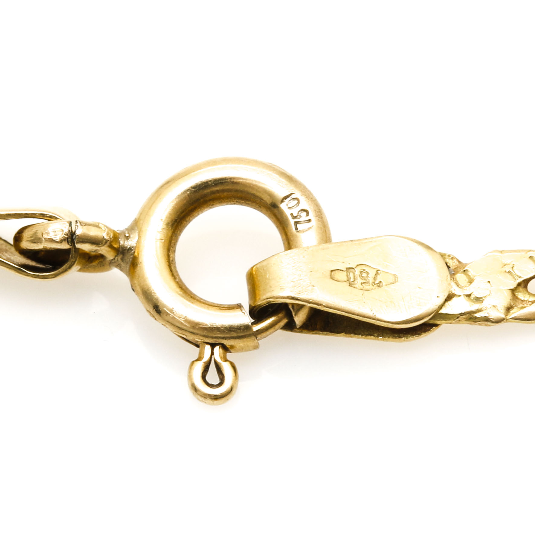 18K Yellow Gold Herringbone Chain Bracelet