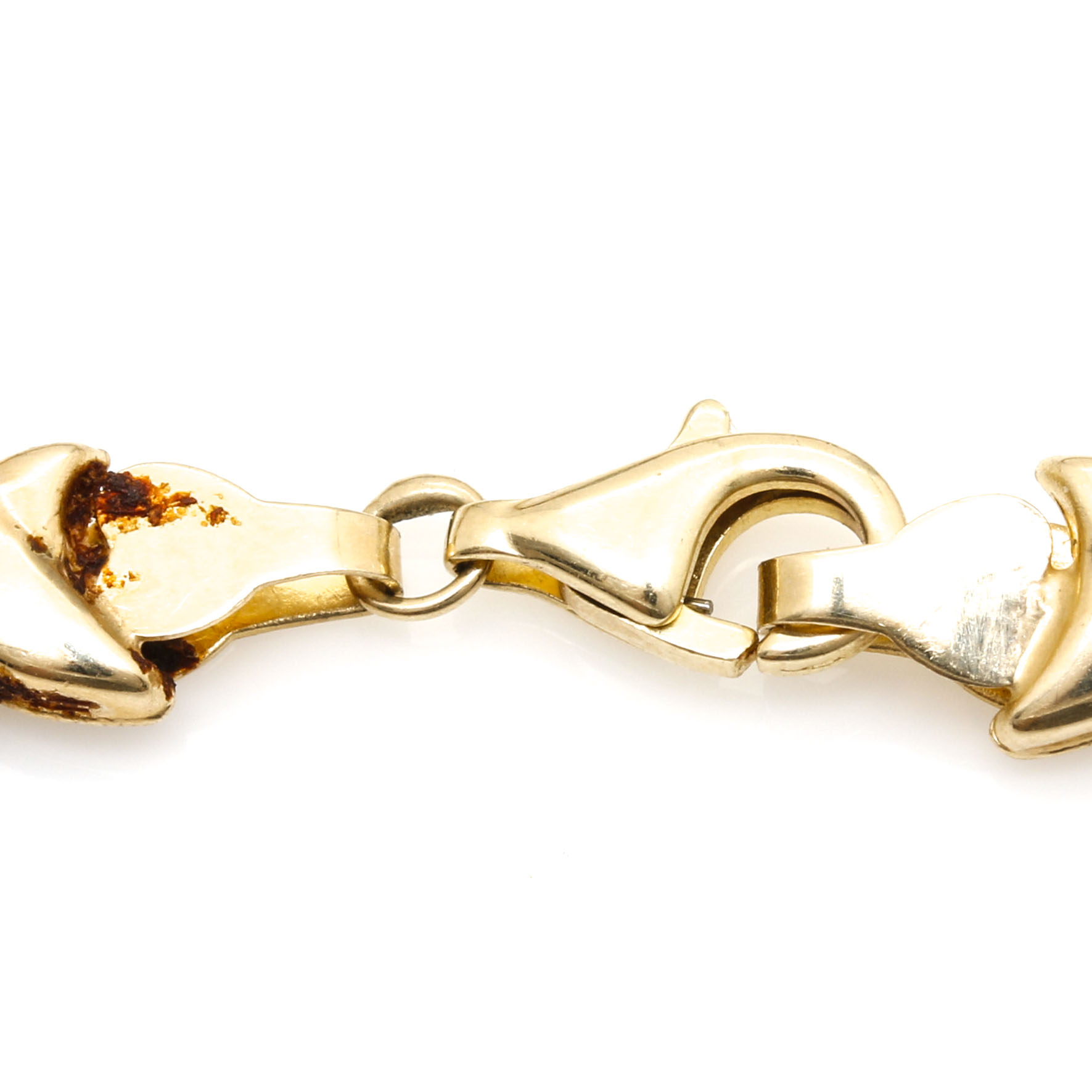 10K Yellow Gold Blue Topaz Bracelet