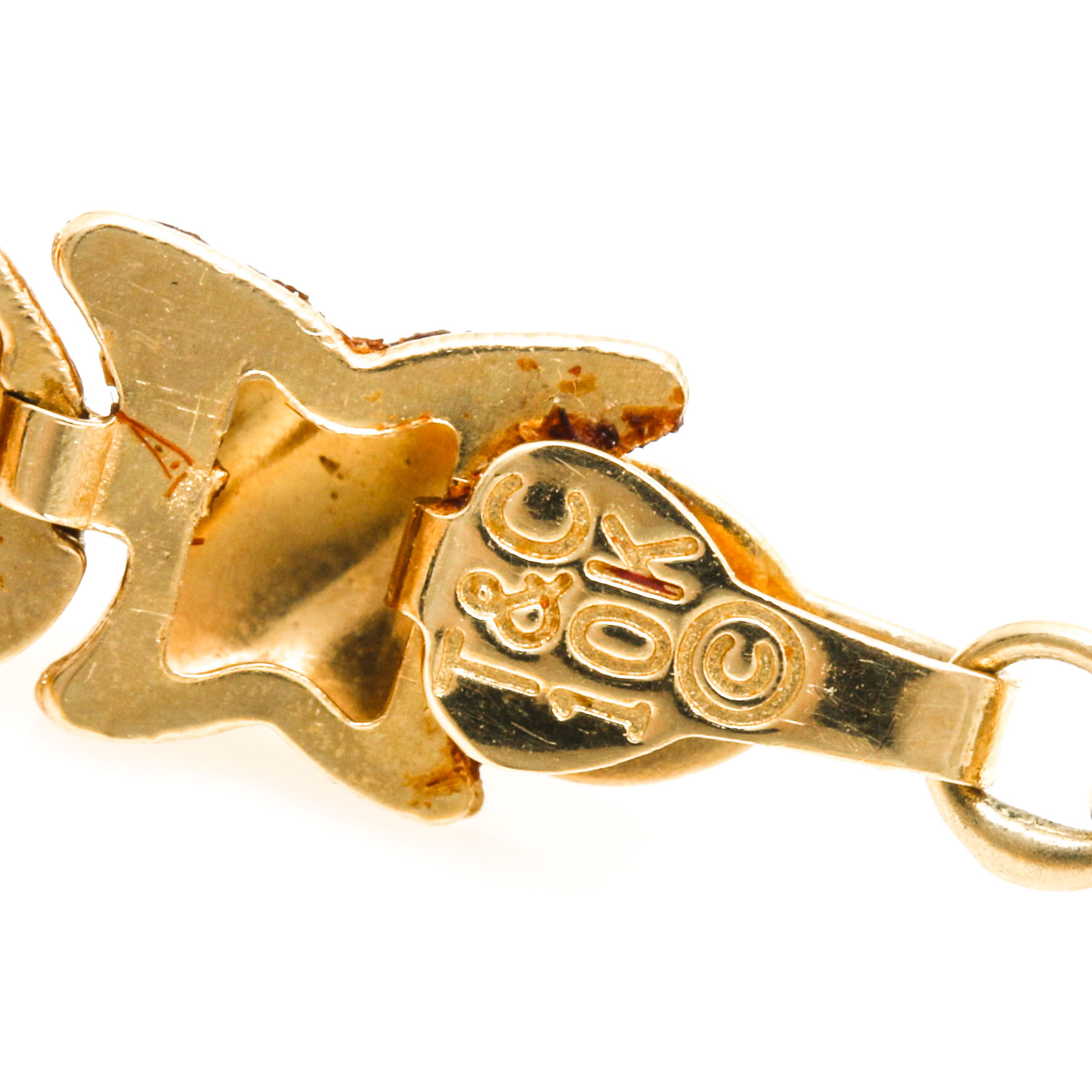 10K Yellow Gold Blue Topaz Bracelet