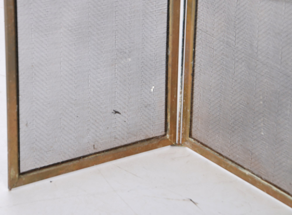 Metal Mesh Hearth Fire Screen