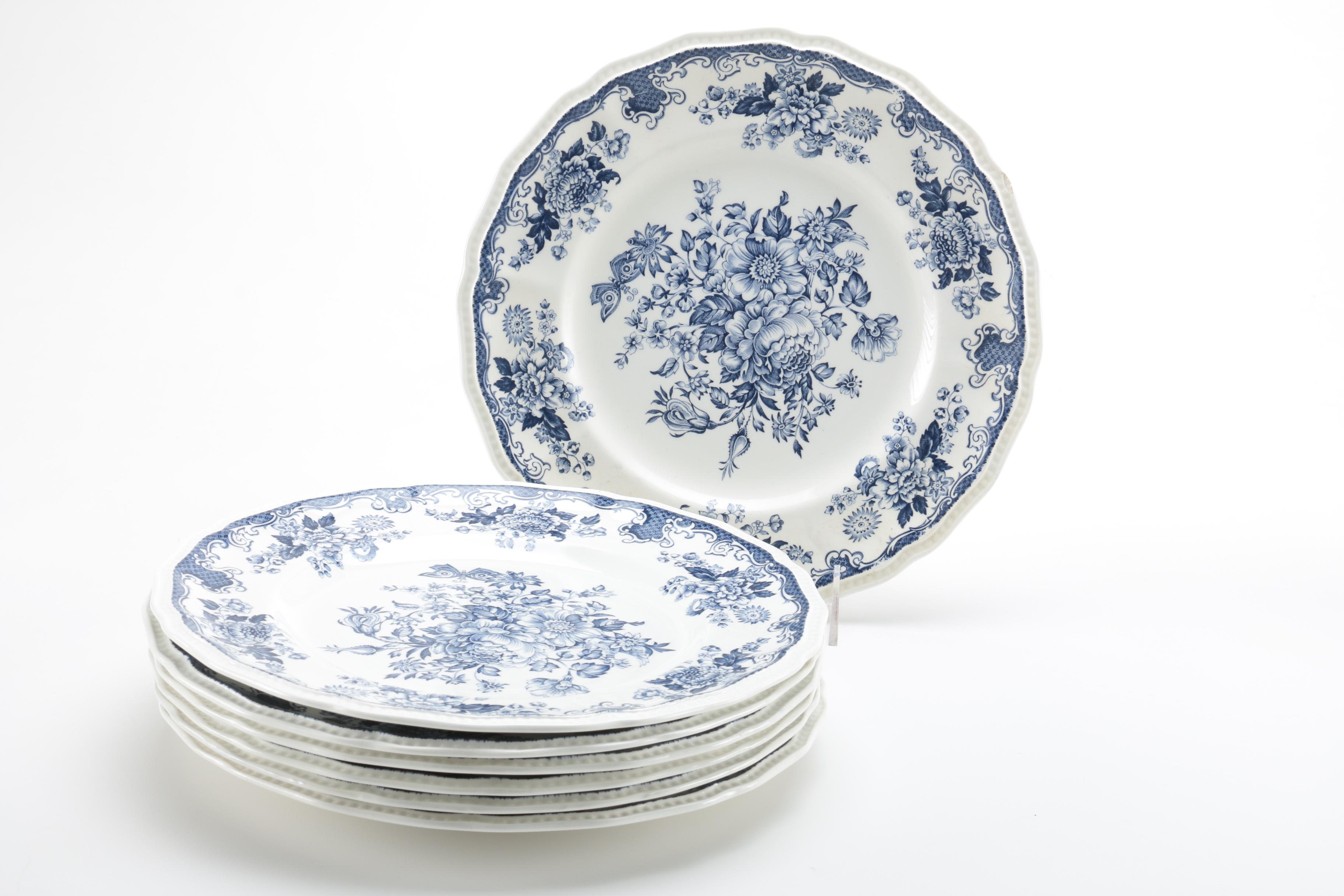 Kensington Staffordshire Ironstone "Balmoral Blue" Tableware