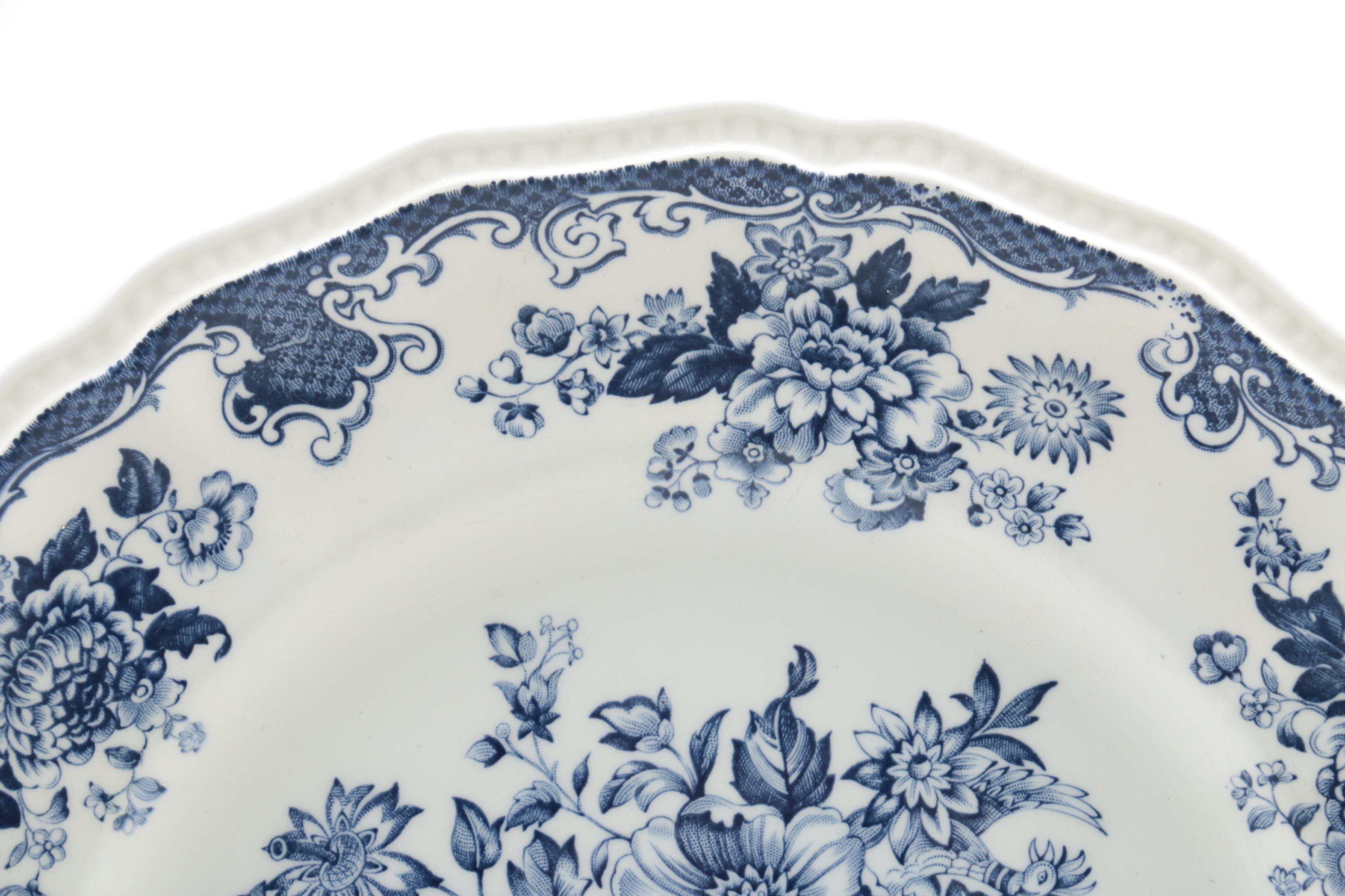 Kensington Staffordshire Ironstone "Balmoral Blue" Tableware