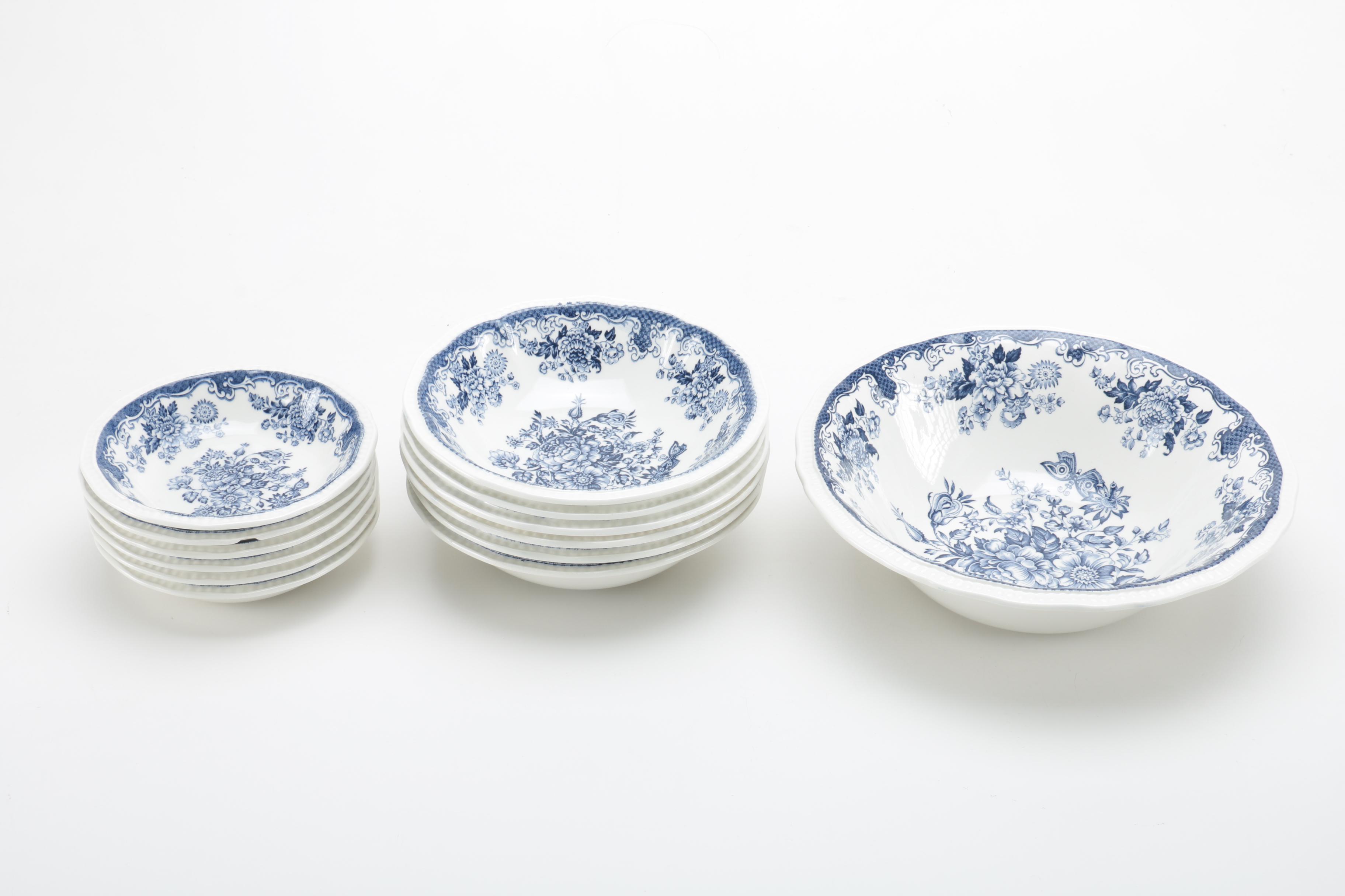 Kensington Staffordshire Ironstone "Balmoral Blue" Tableware