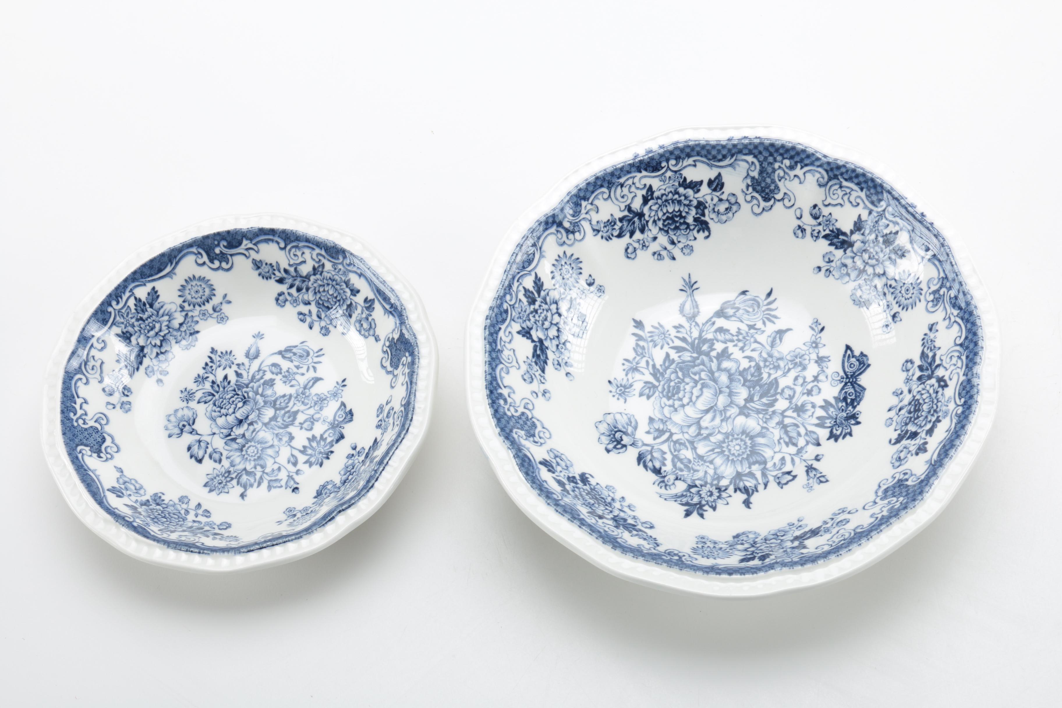 Kensington Staffordshire Ironstone "Balmoral Blue" Tableware