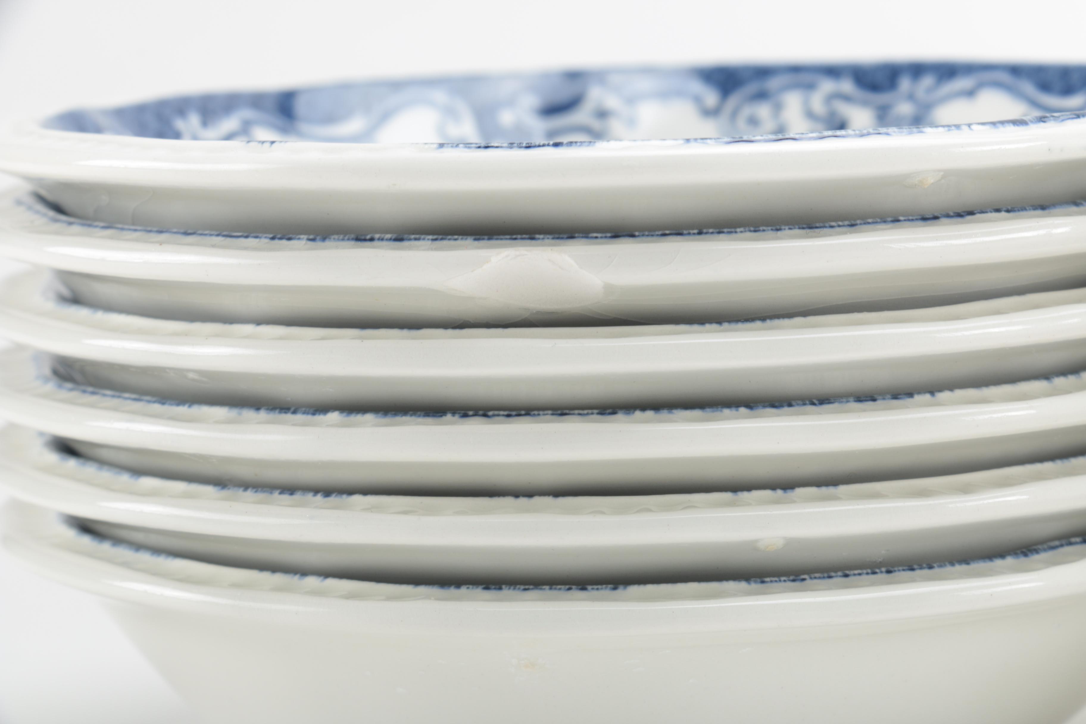 Kensington Staffordshire Ironstone "Balmoral Blue" Tableware