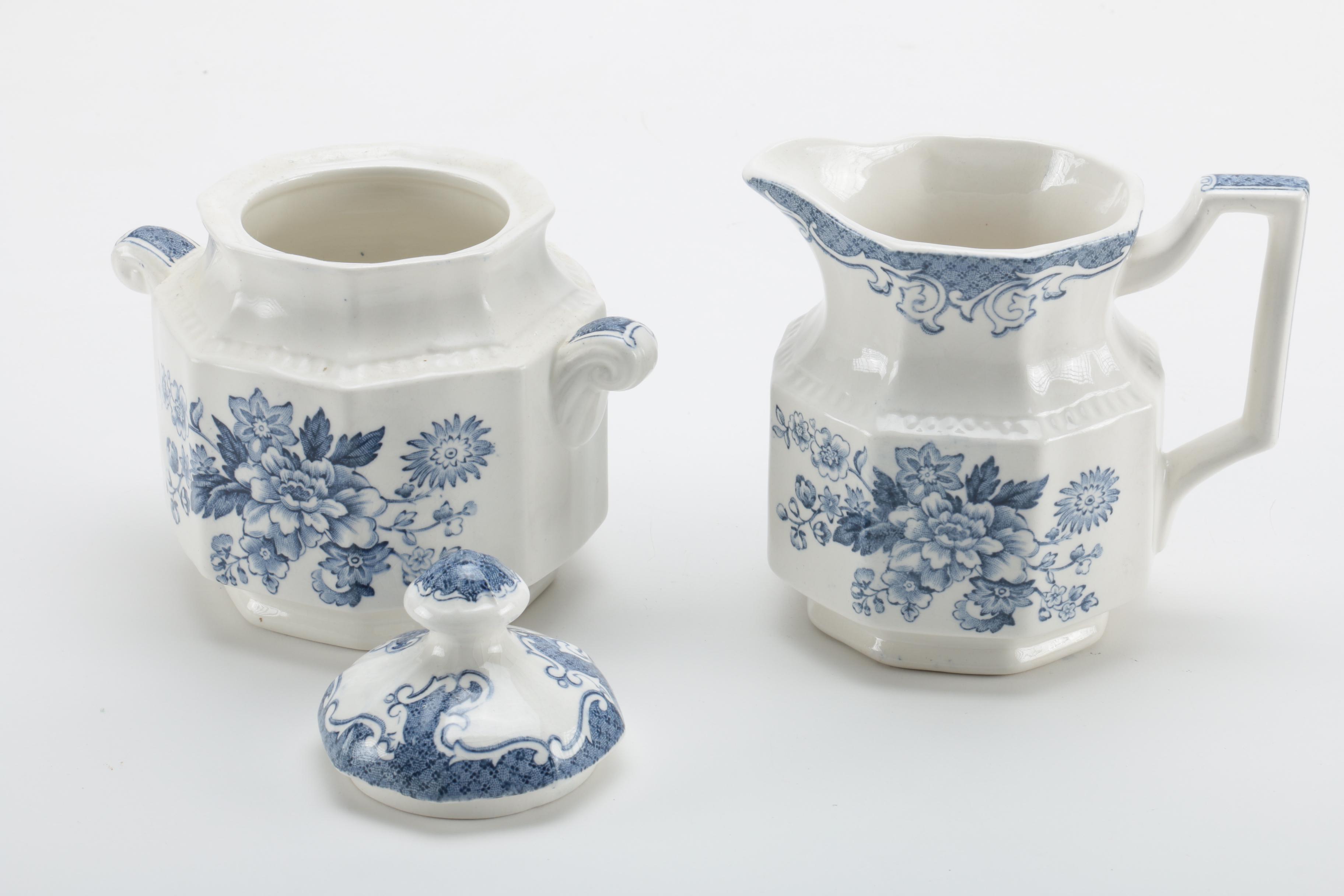 Kensington Staffordshire Ironstone "Balmoral Blue" Tableware