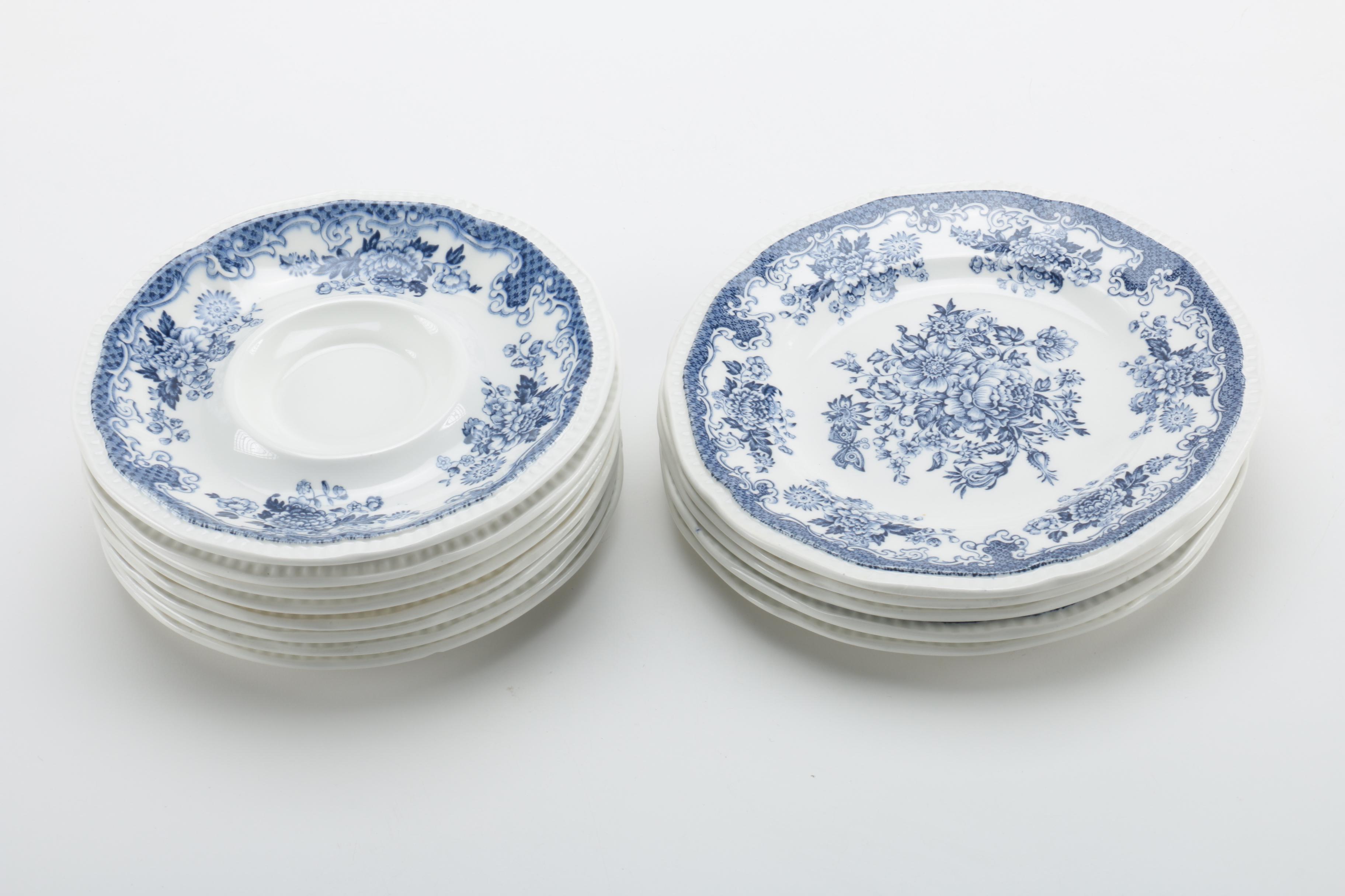 Kensington Staffordshire Ironstone "Balmoral Blue" Tableware