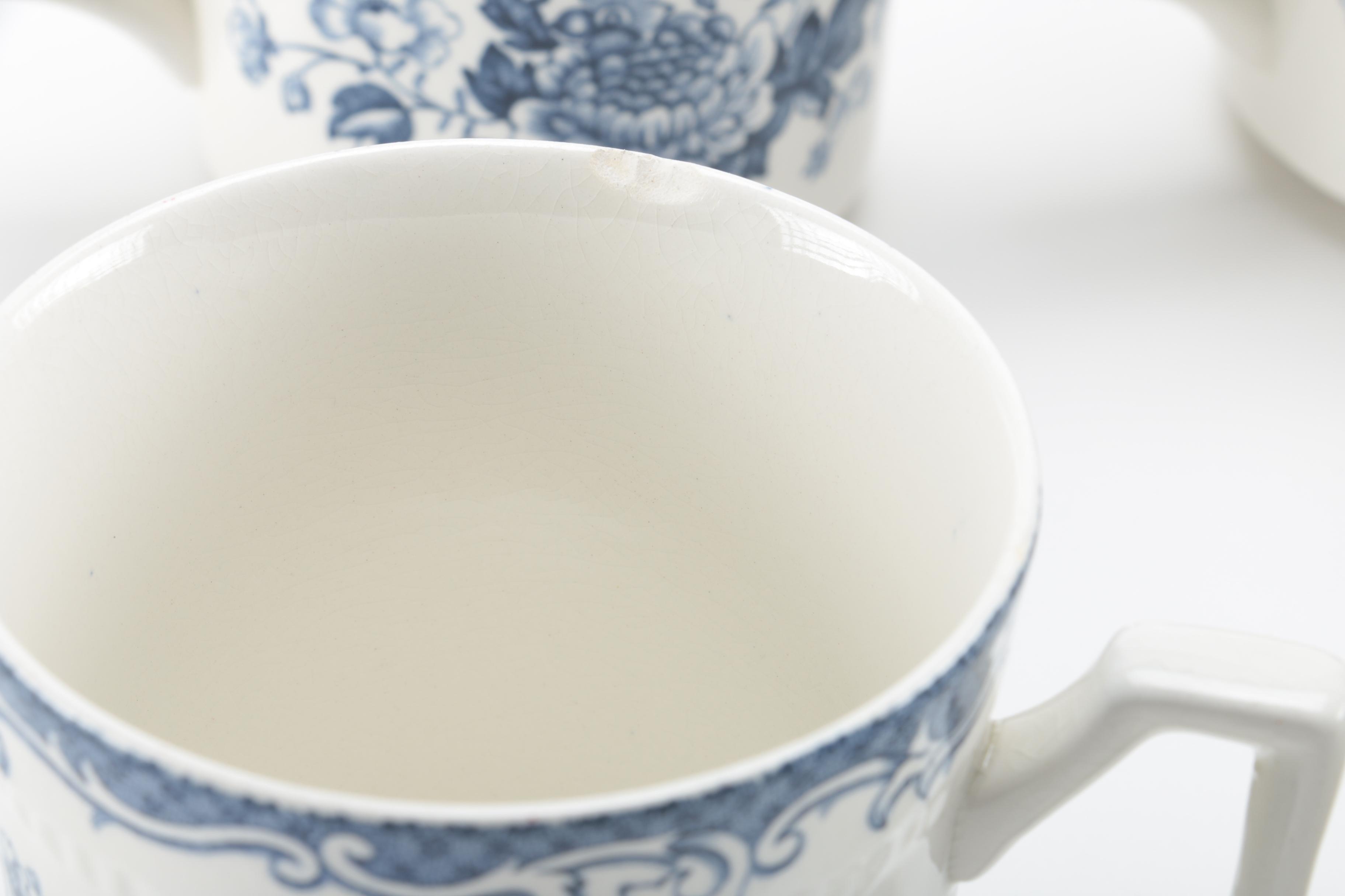 Kensington Staffordshire Ironstone "Balmoral Blue" Tableware