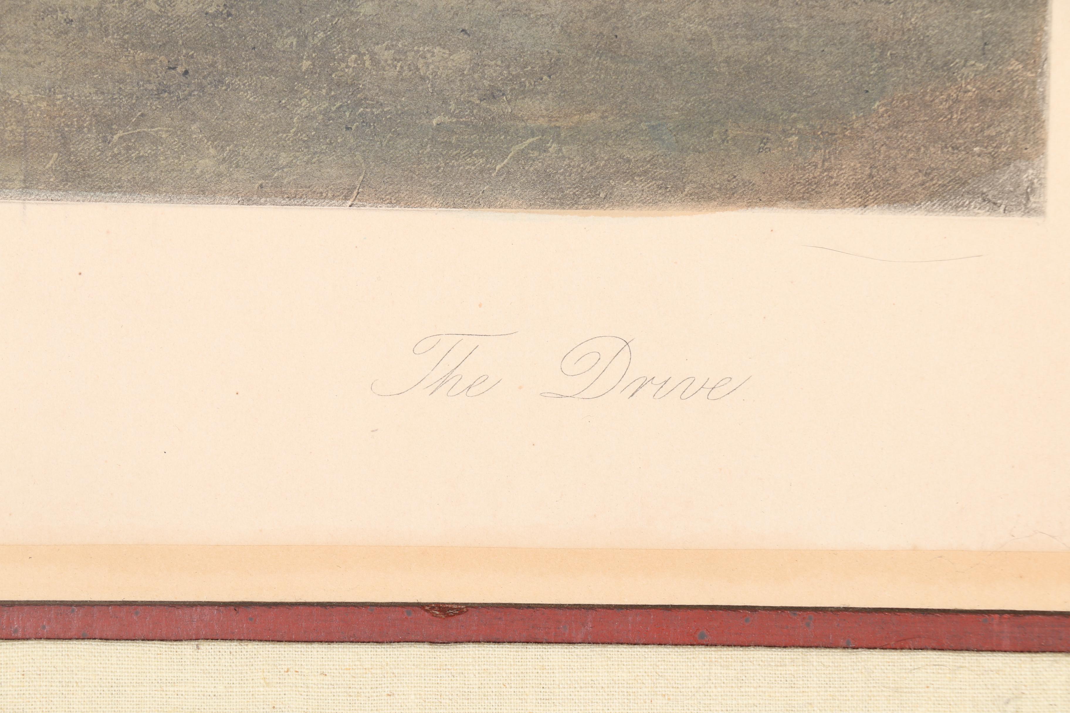 After Douglas Adams Lithograph "The Drive"