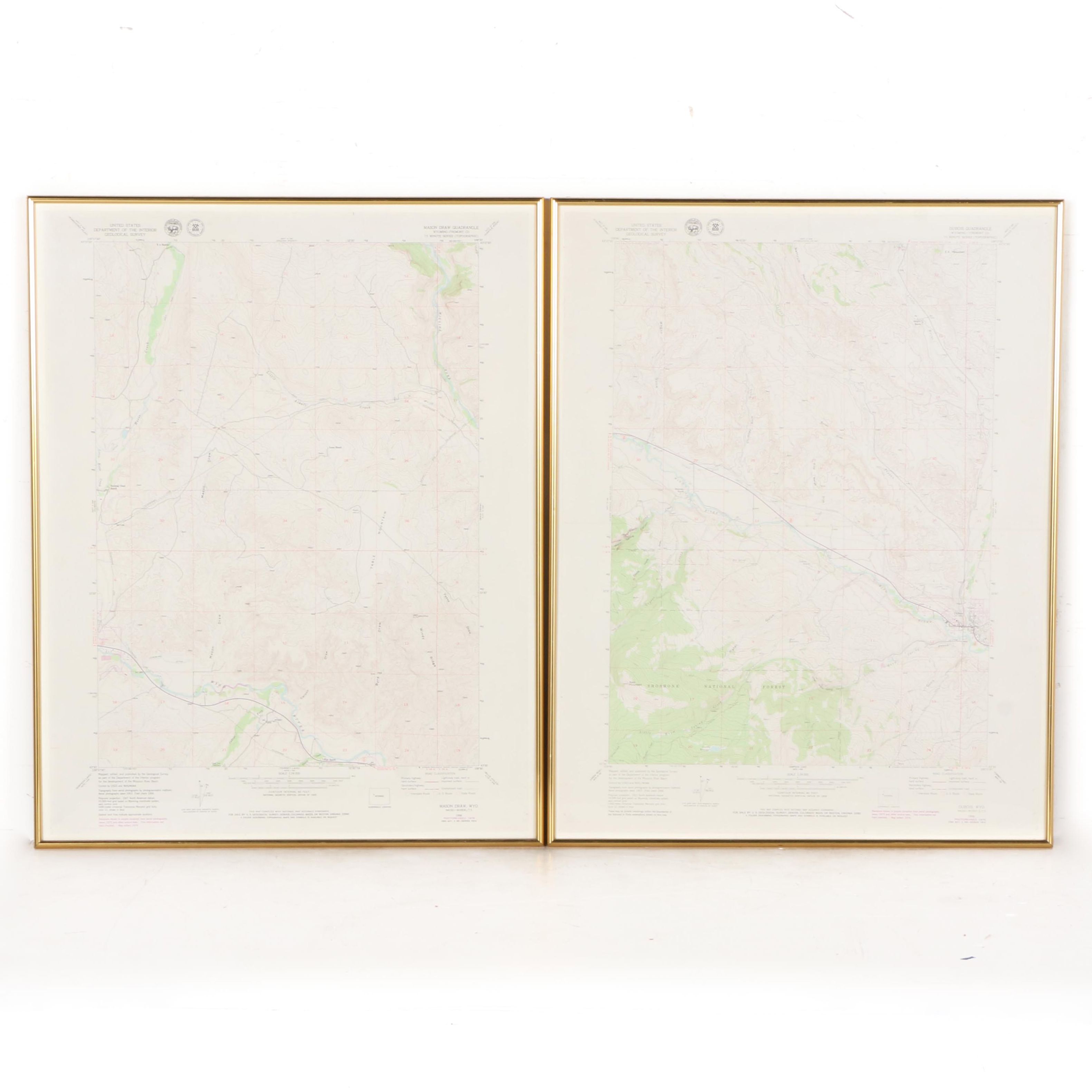 1979 Topographical Maps of Fremont County, Wyoming