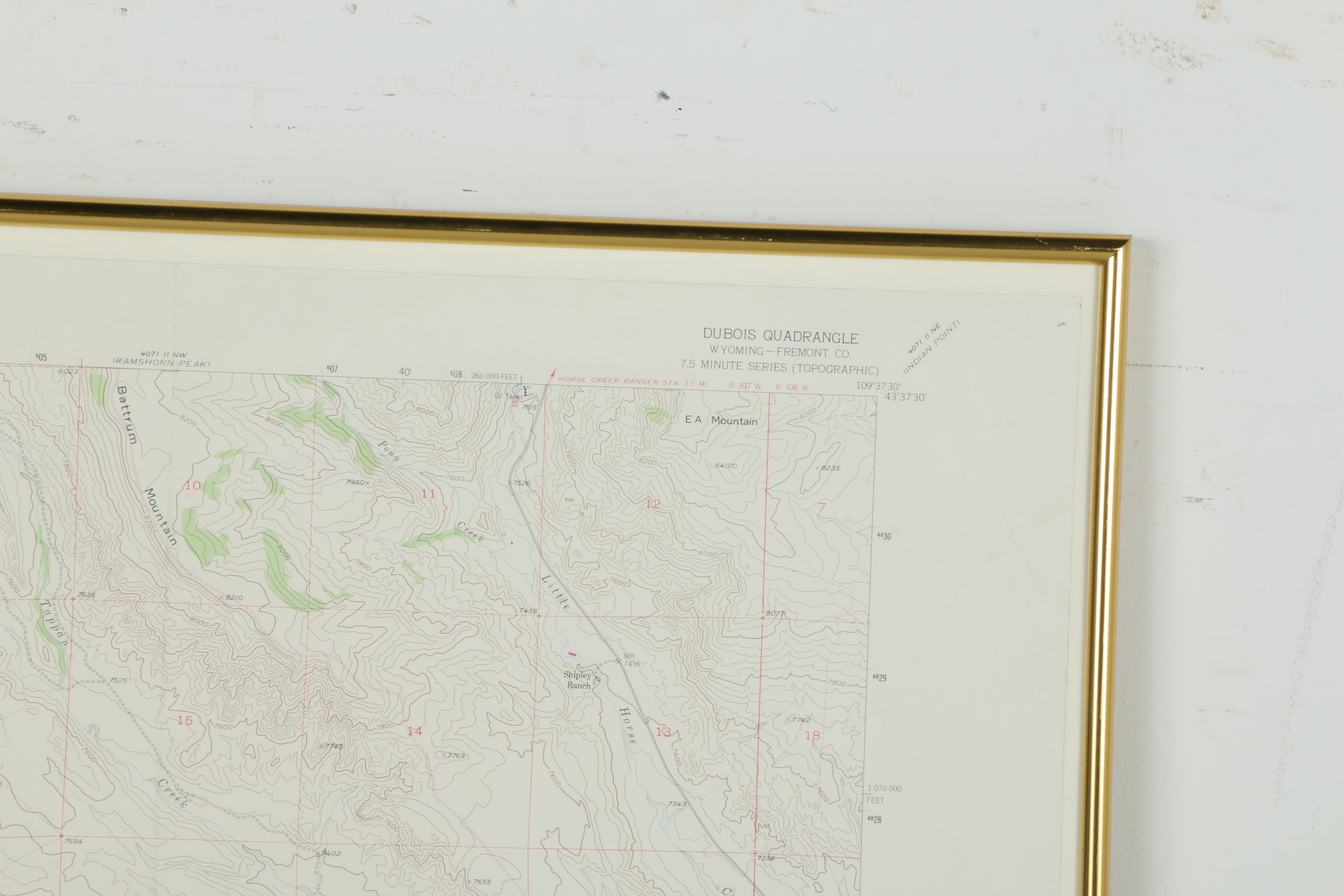 1979 Topographical Maps of Fremont County, Wyoming