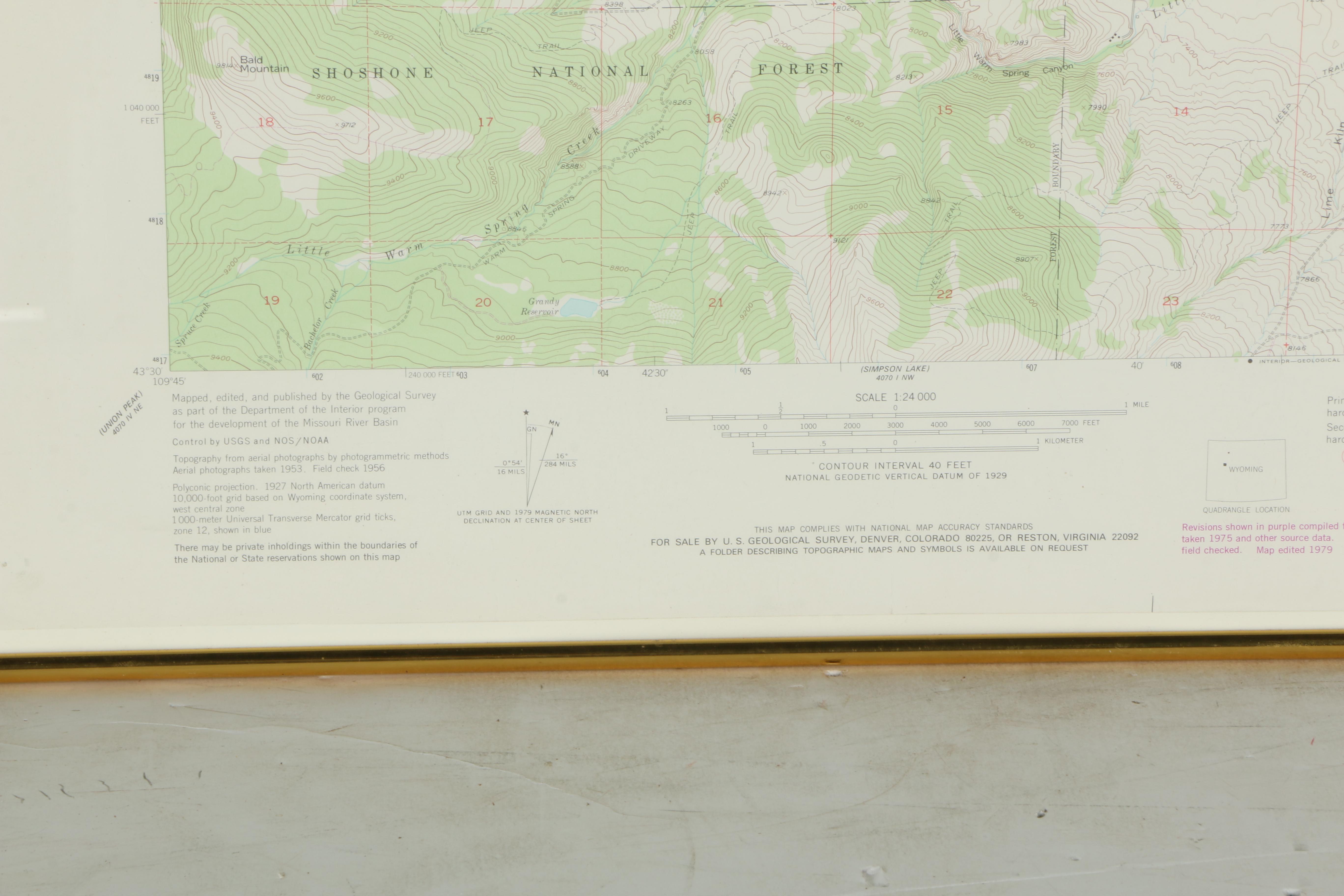 1979 Topographical Maps of Fremont County, Wyoming