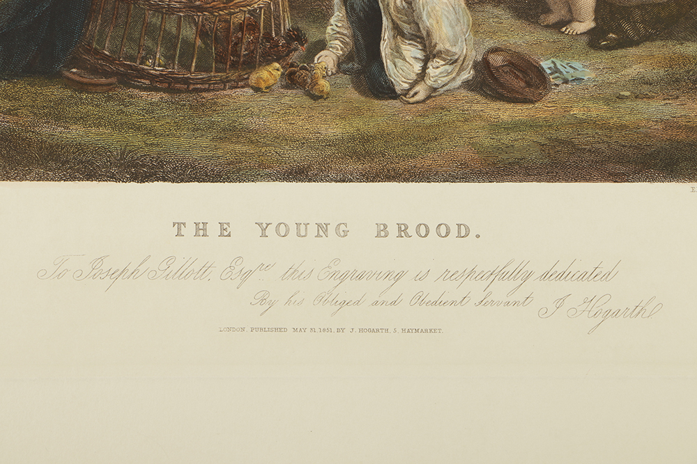 Hand-Colored Reproduction Engravings on Paper of Children Genre Scenes