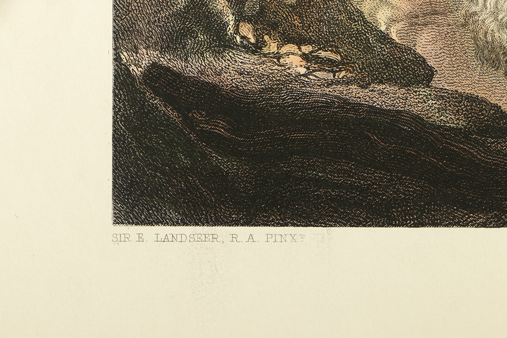 Hand-Colored Reproduction Engravings on Paper of Children Genre Scenes