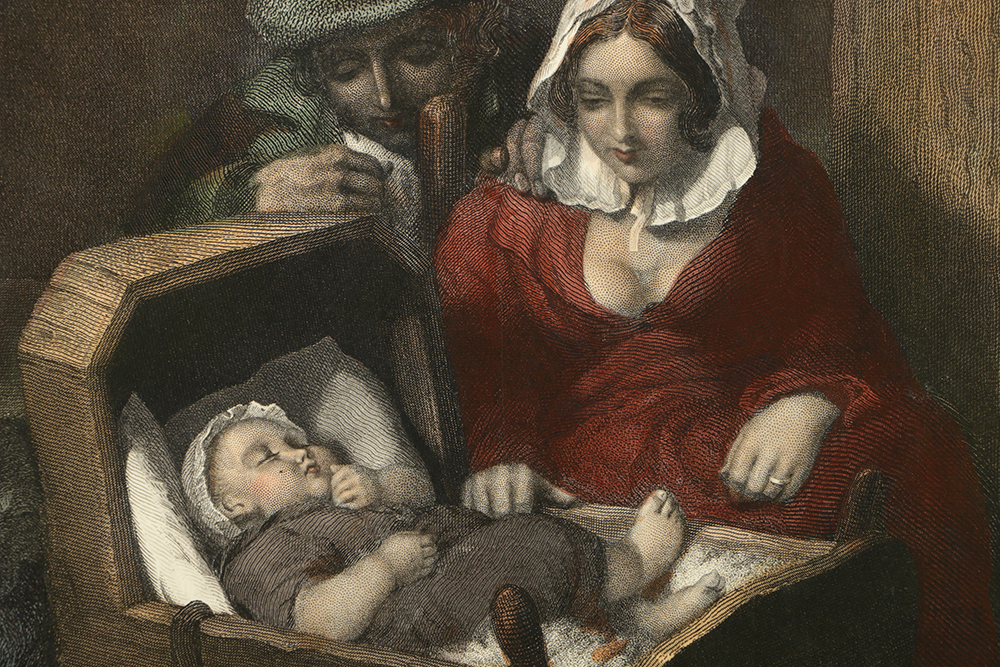 Hand-Colored Reproduction Engravings on Paper of Children Genre Scenes