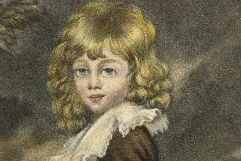Hand-Colored Reproduction Engravings on Paper of Children Genre Scenes