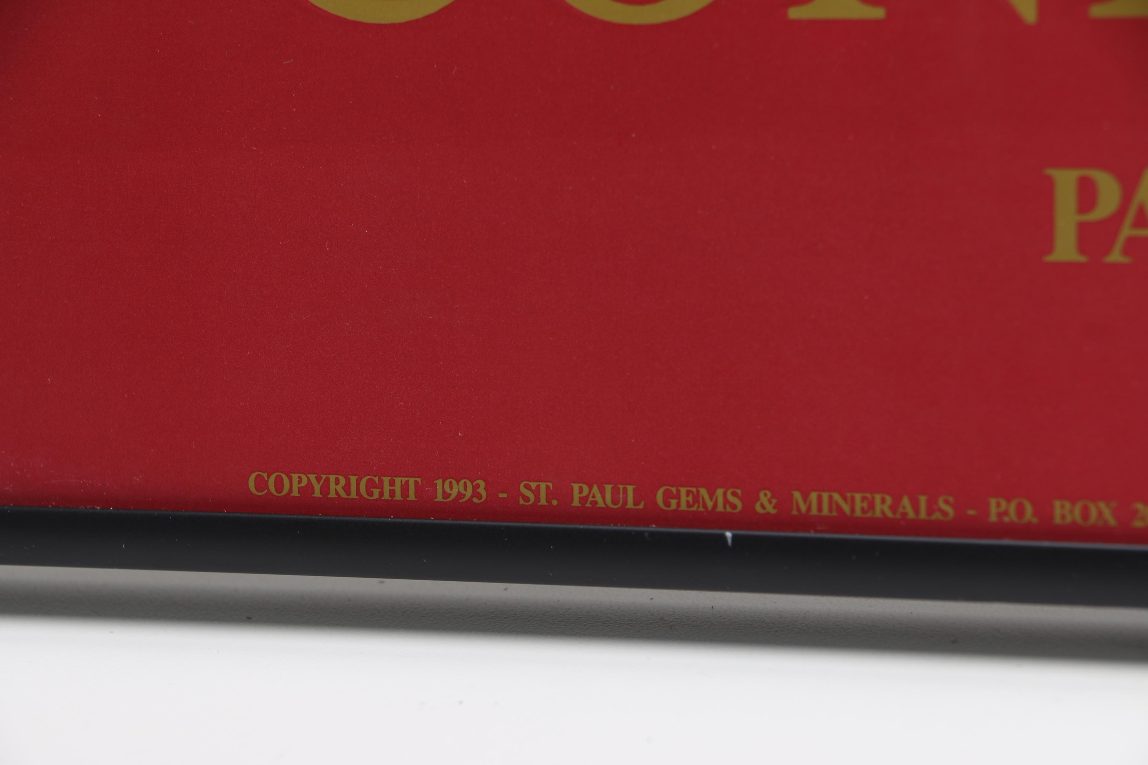 Framed Offset Lithograph "Condor Agate"