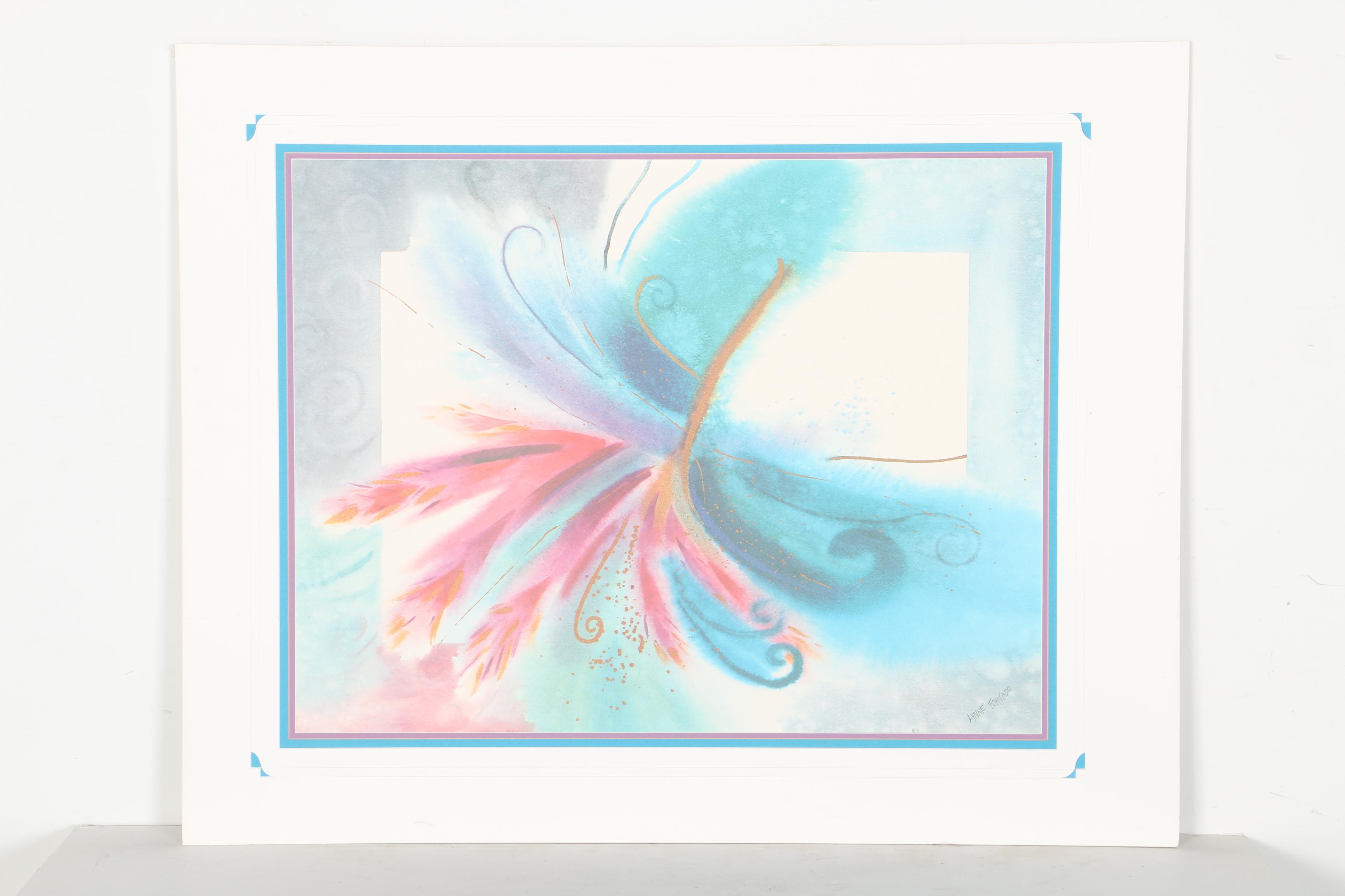 Lynne Fortado Offset Lithograph after Abstract Paintings