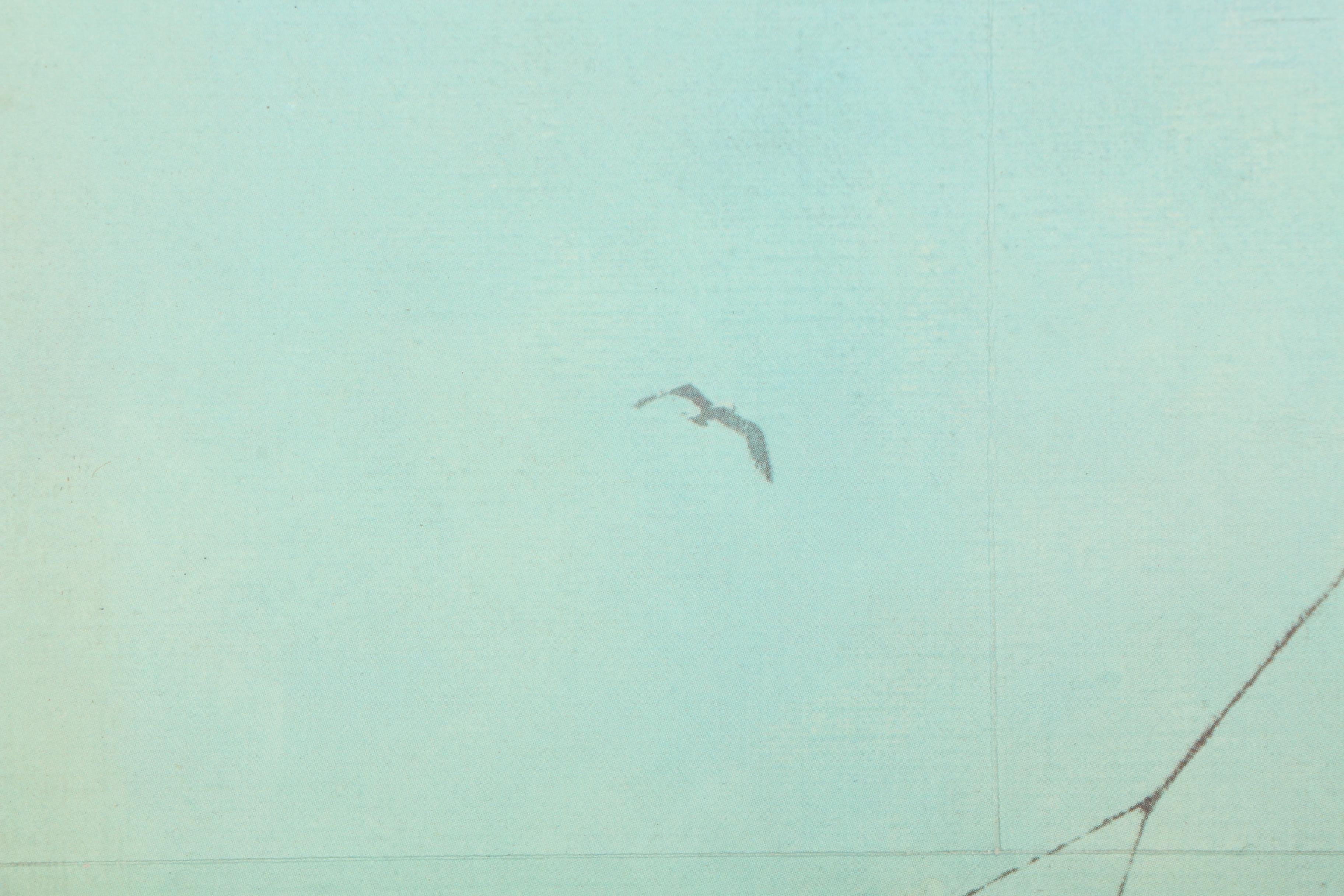 1957 Offset Lithograph Print after Harvey Garrett Smith "Mayflower II"