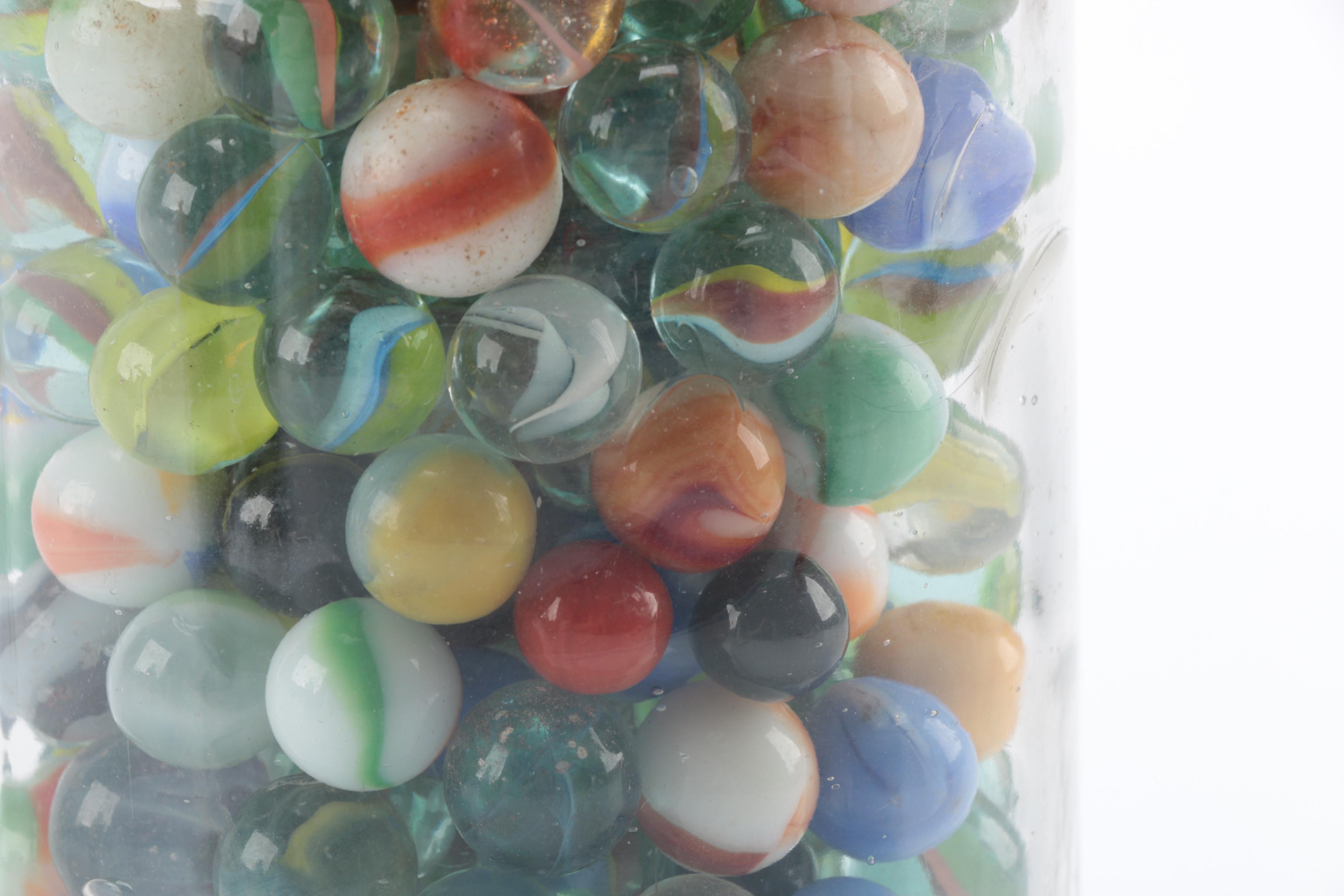 Jars of Vintage Marbles