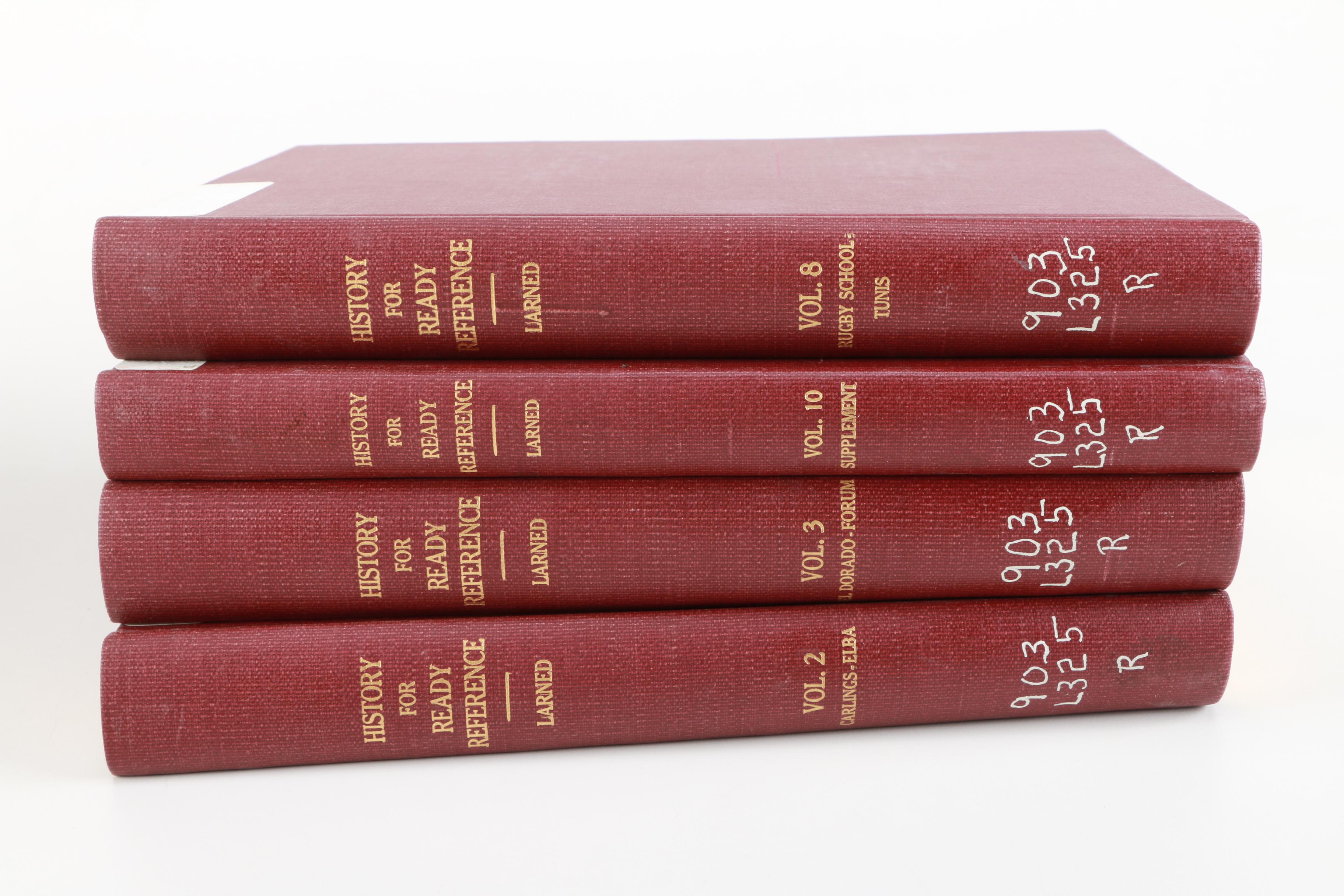 1895 Partial Set of Larned's "History For Ready Reference"