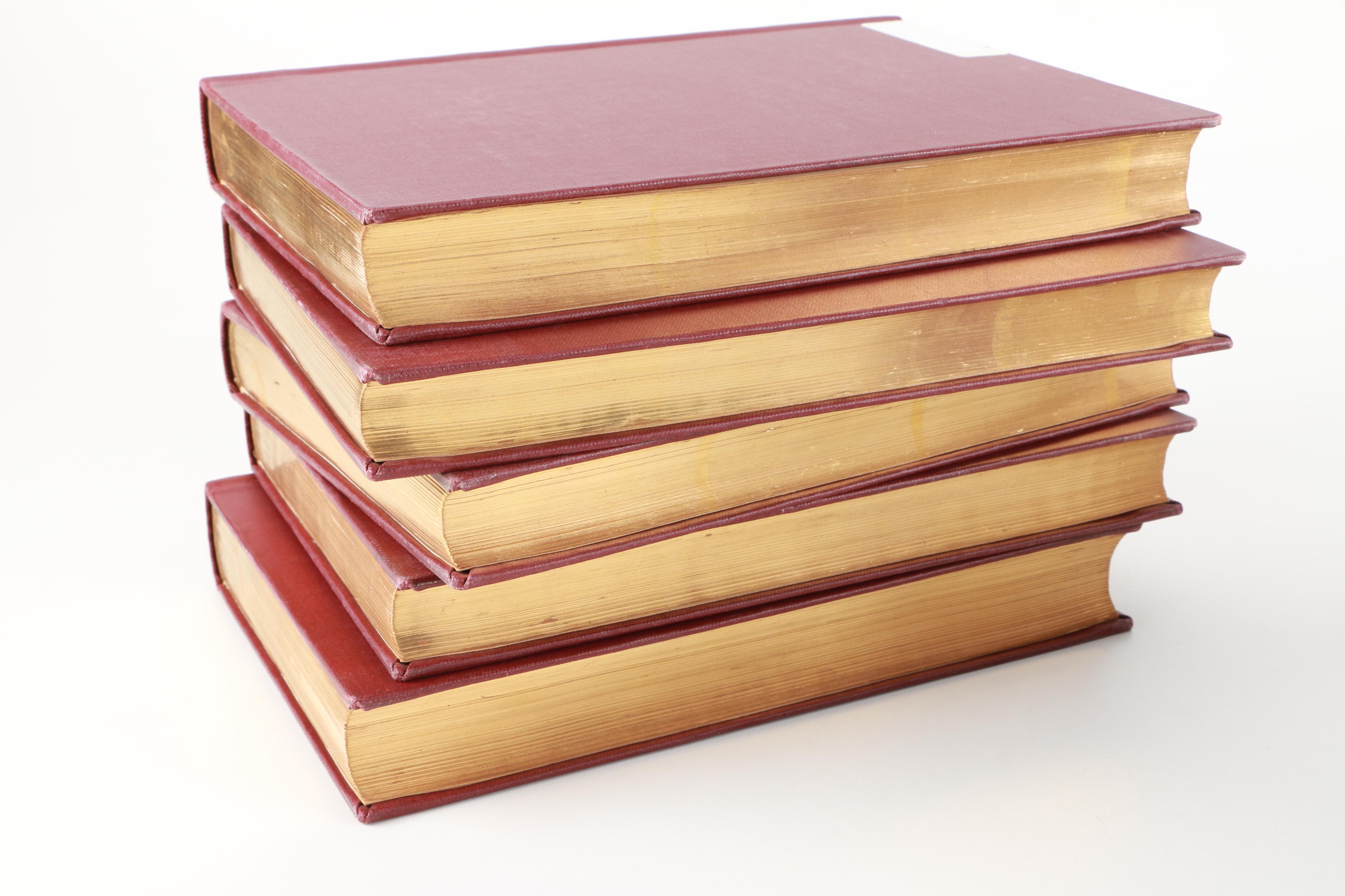 1895 Partial Set of Larned's "History For Ready Reference"