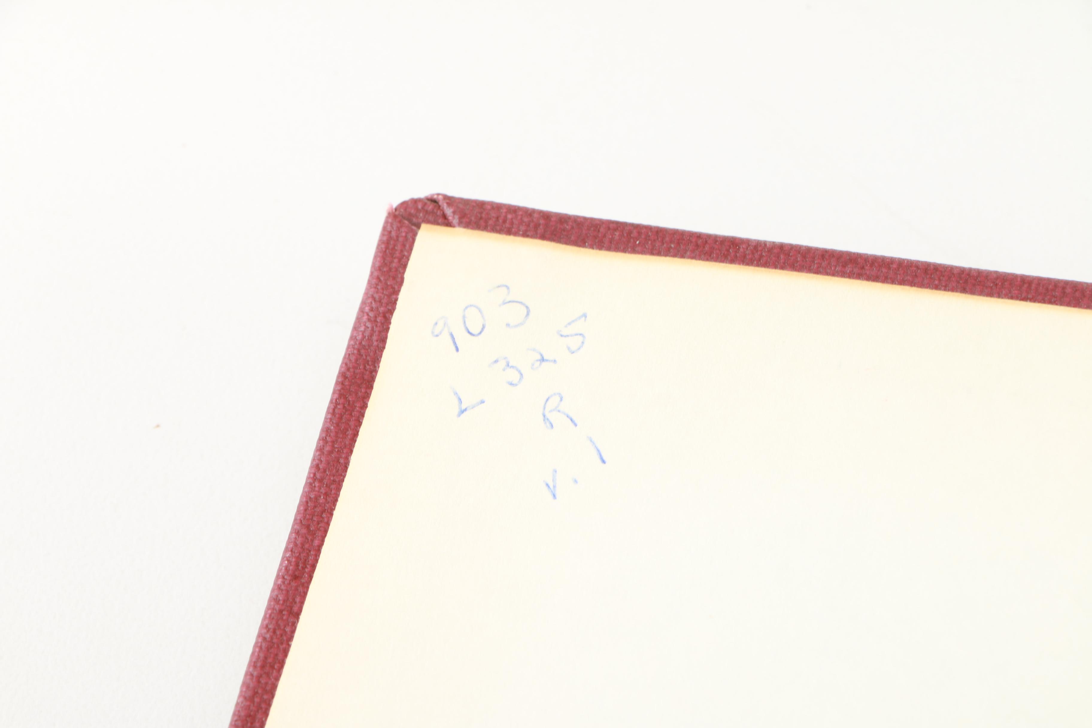 1895 Partial Set of Larned's "History For Ready Reference"