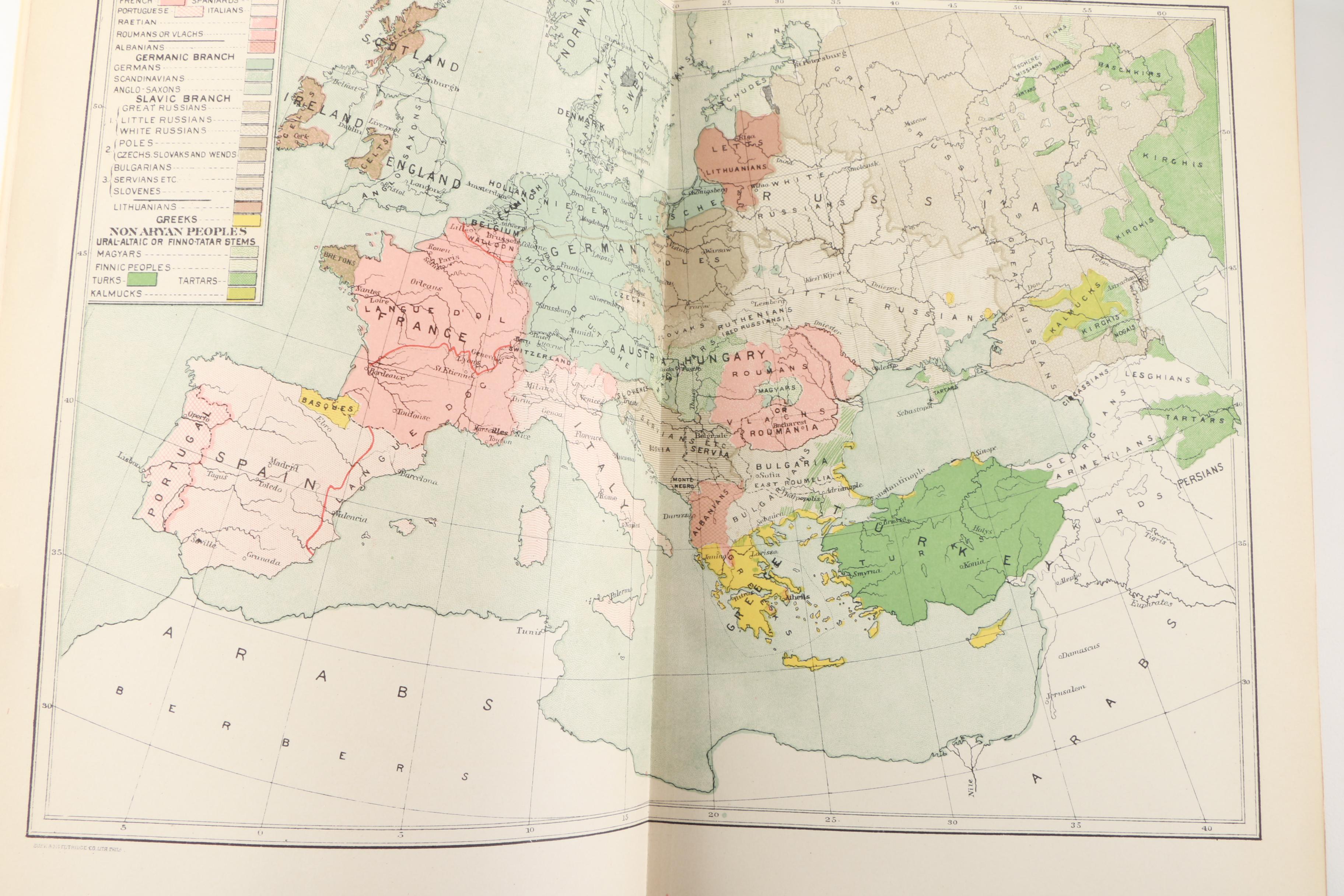 1895 Partial Set of Larned's "History For Ready Reference"