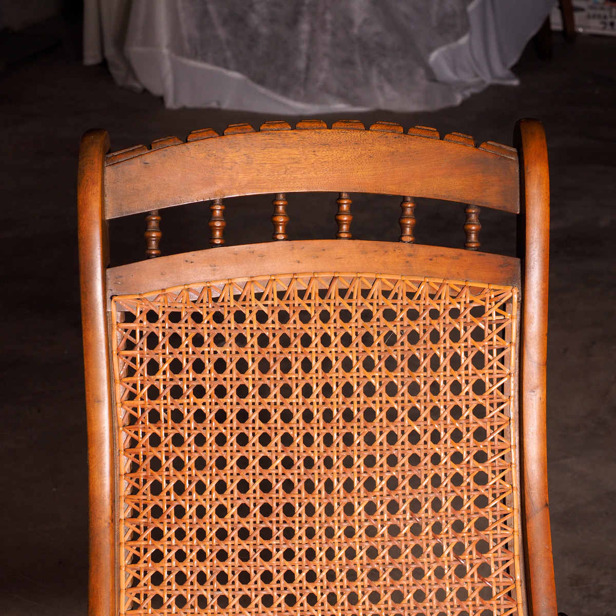 Vintage Cane Back and Seat Rocking Chair