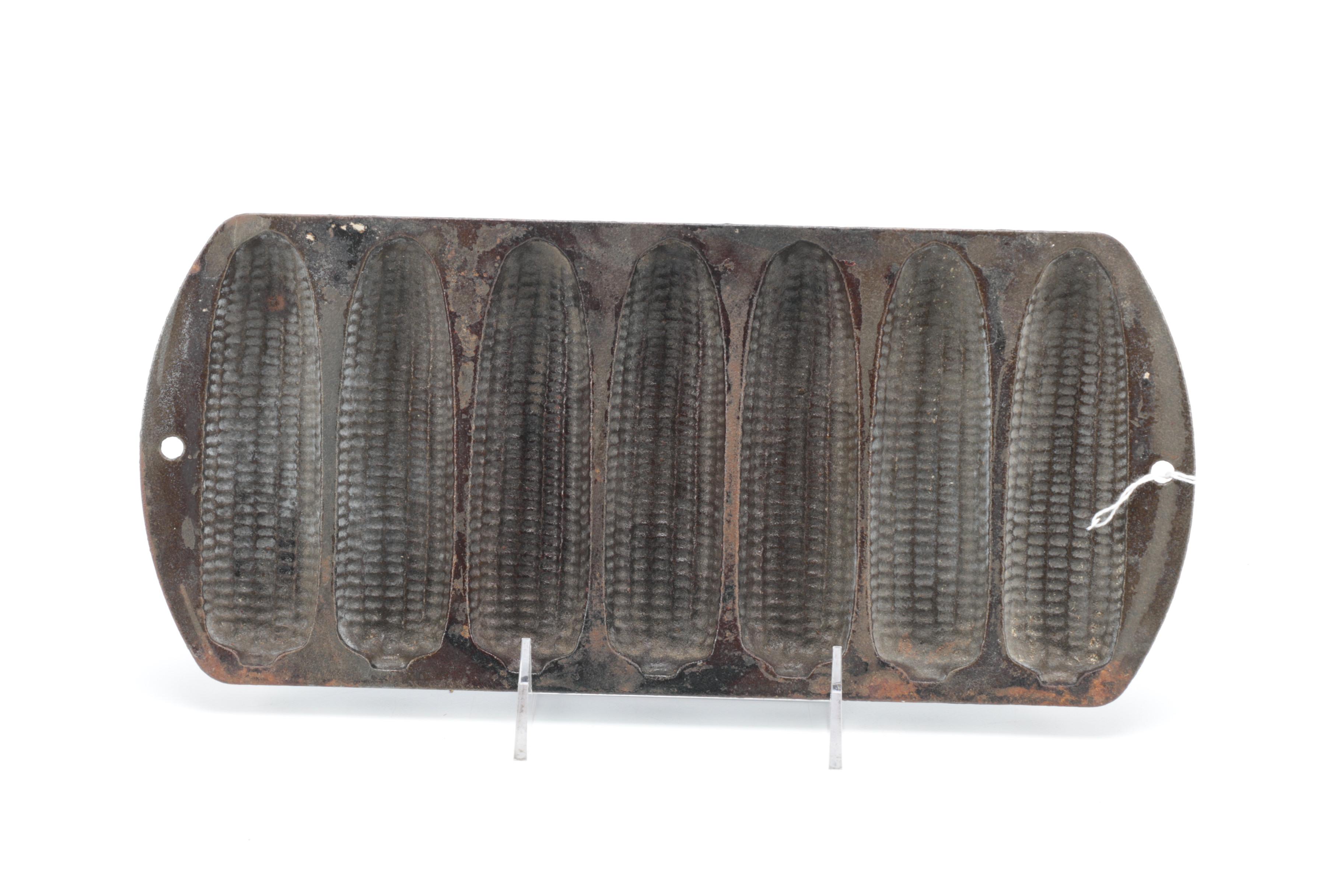 Vintage Kitchenware Including Cast Iron Cornbread Pan