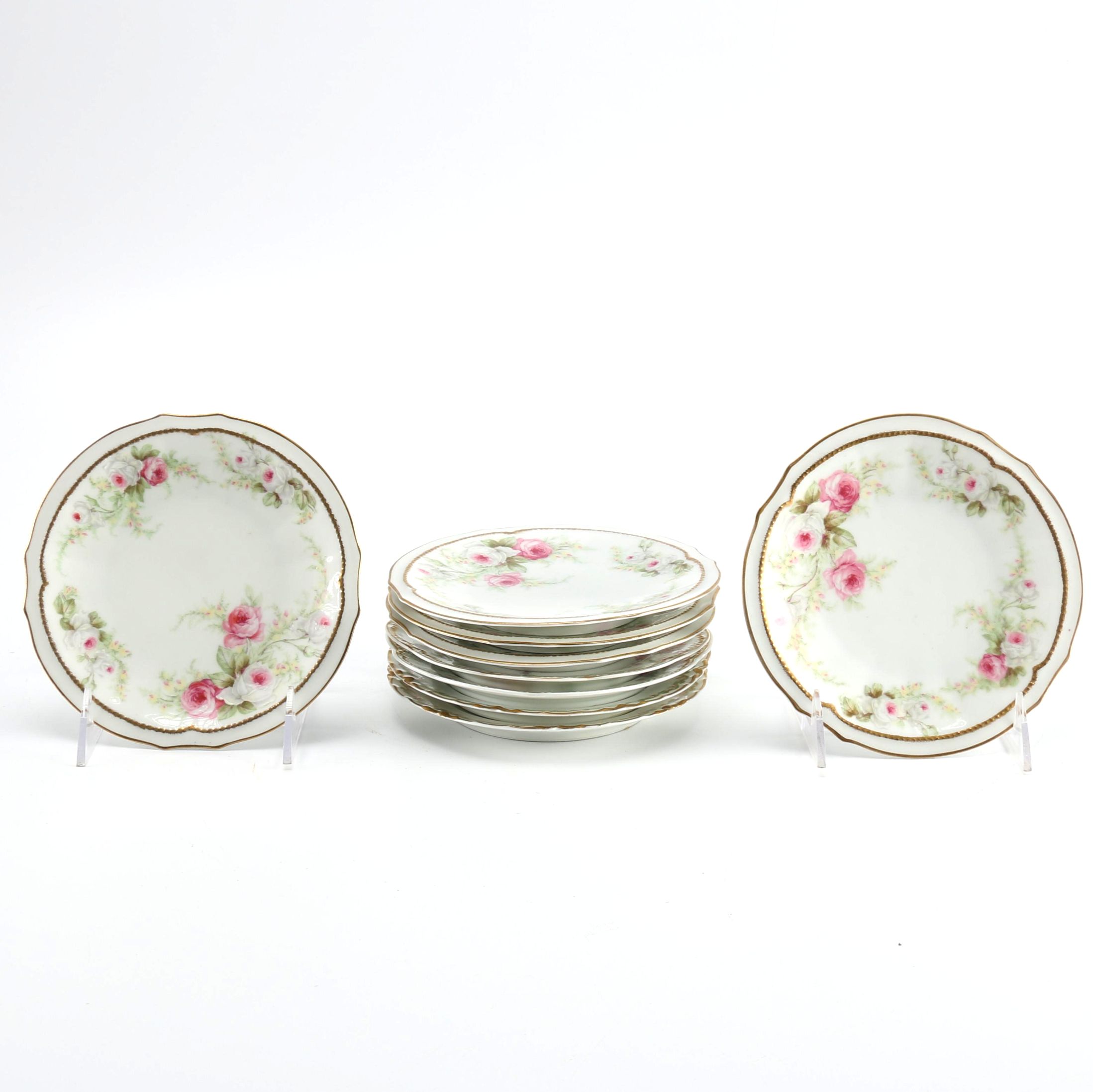 Floral Chinaware Dessert Plates With Haviland & Co.