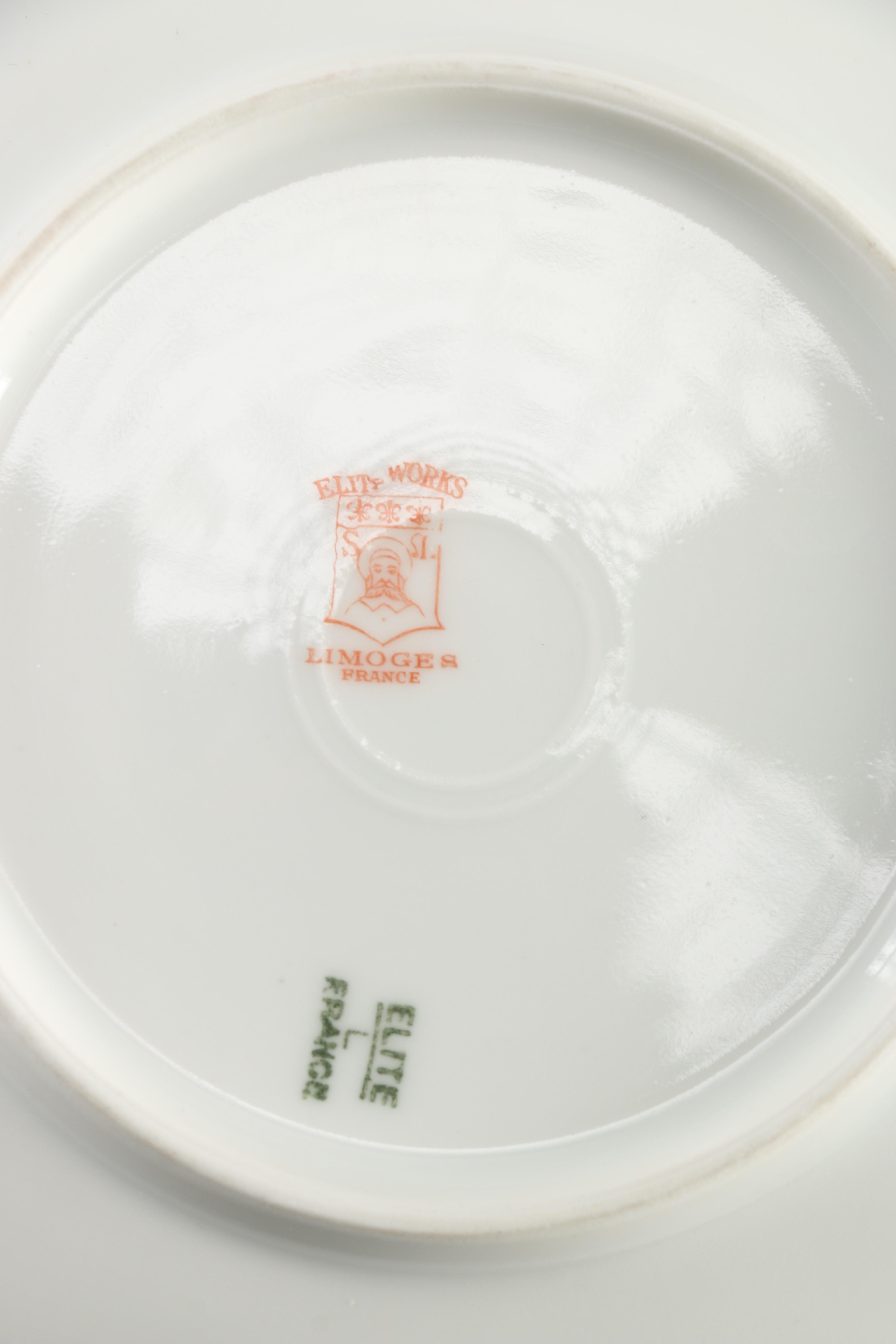 Floral Chinaware Dessert Plates With Haviland & Co.