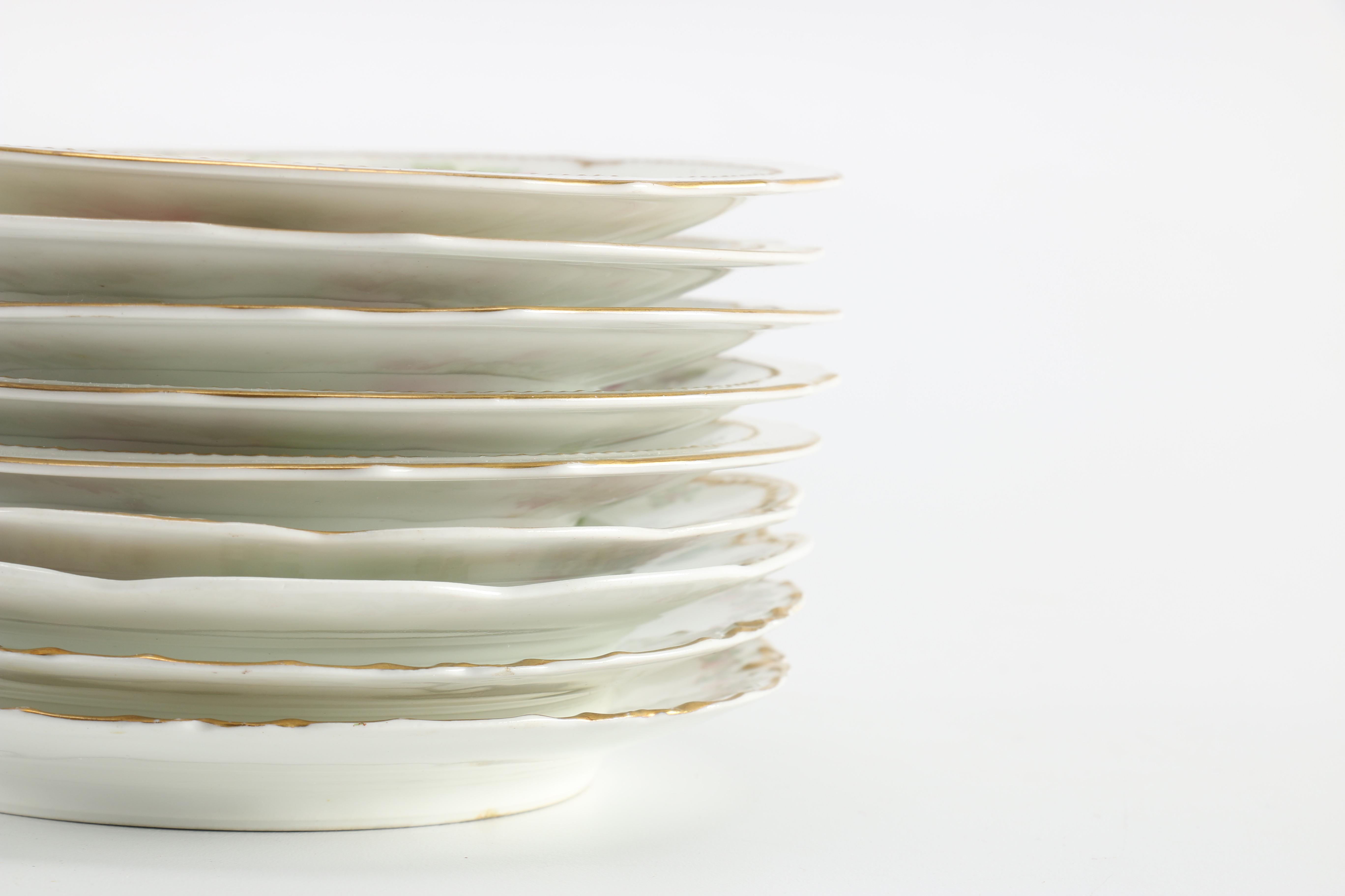 Floral Chinaware Dessert Plates With Haviland & Co.