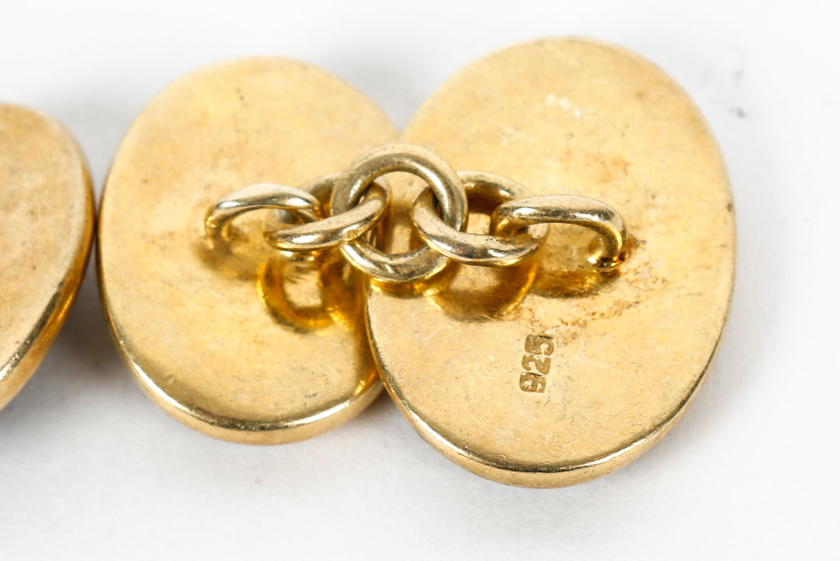 Vermeil Sterling Silver Cufflinks