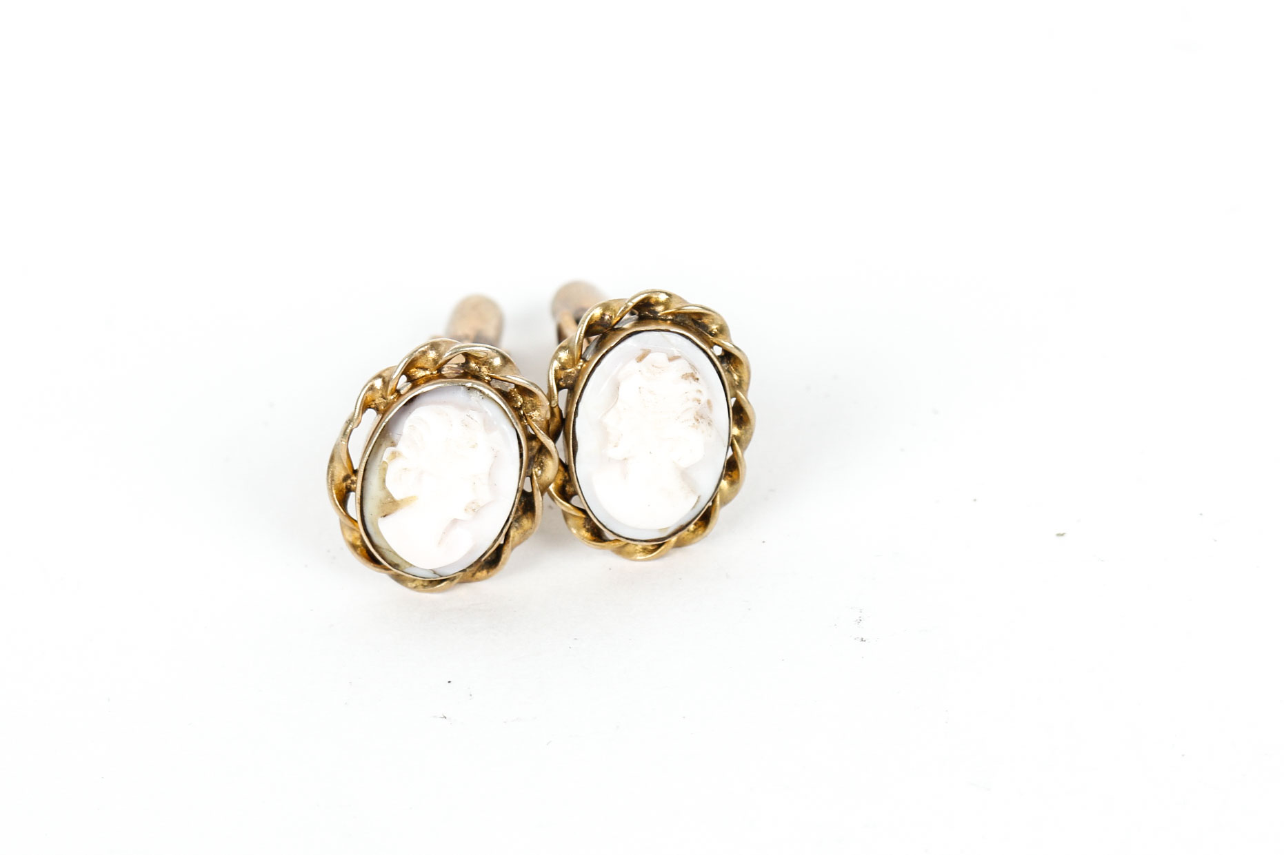 Vermeil Sterling Silver Cameo Cufflinks