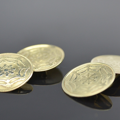 14K Yellow Gold Cufflinks