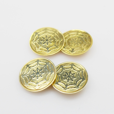 14K Yellow Gold Cufflinks