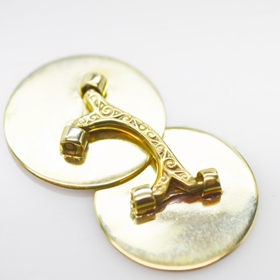 14K Yellow Gold Cufflinks