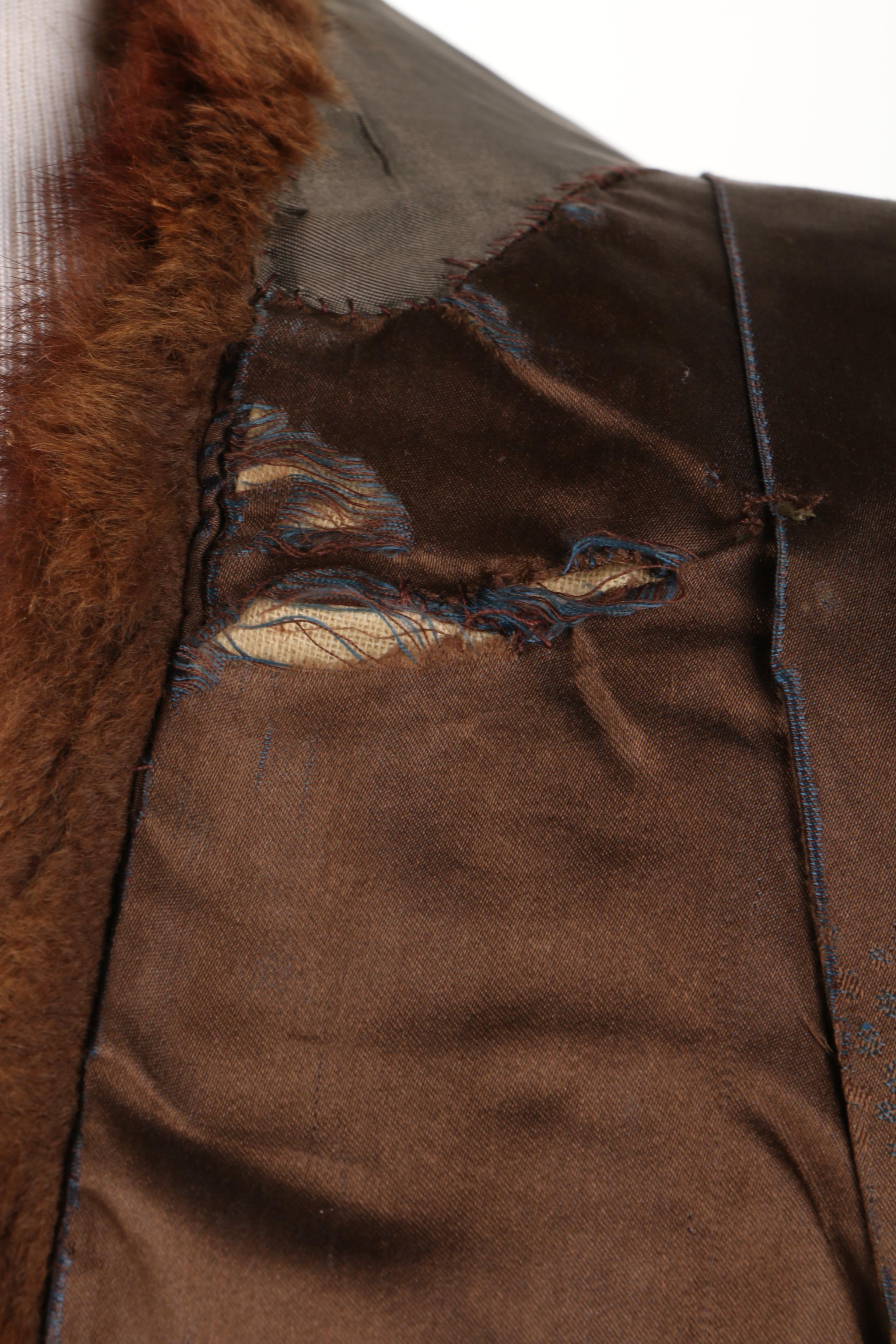 Vintage Dyed Squirrel Fur Stole