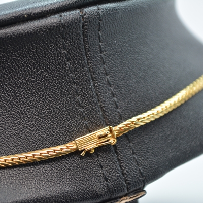 18K Yellow Gold Diamond Necklace