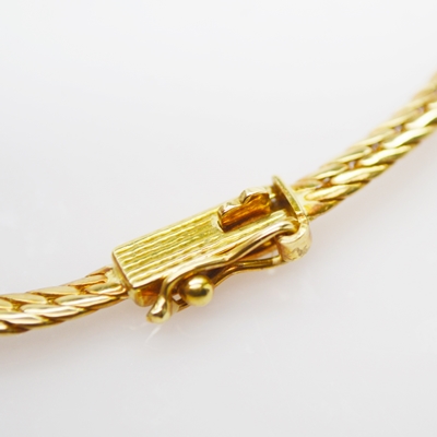 18K Yellow Gold Diamond Necklace