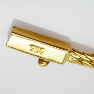 18K Yellow Gold Diamond Necklace