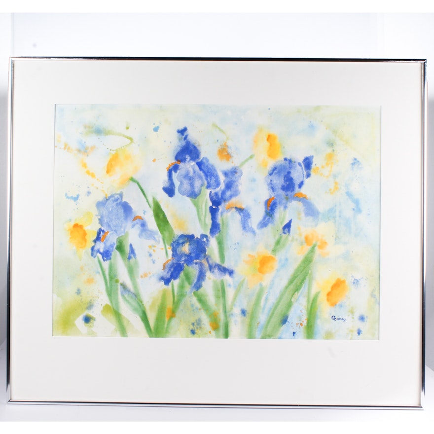 Garoy Watercolor Irises
