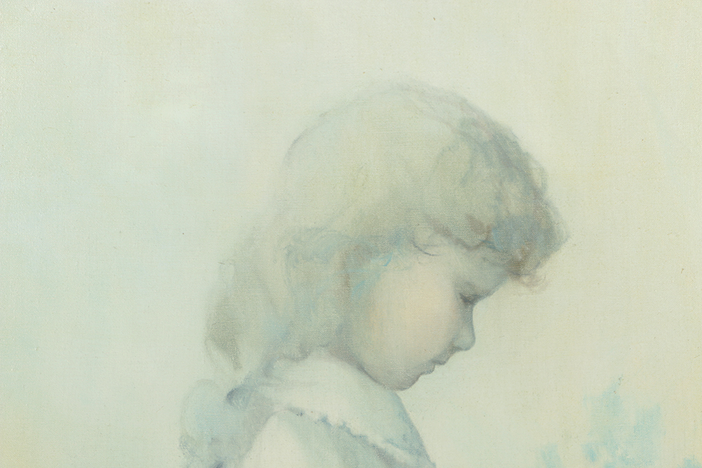 Pat Zenda Oil Painting on Canvas "Girl"